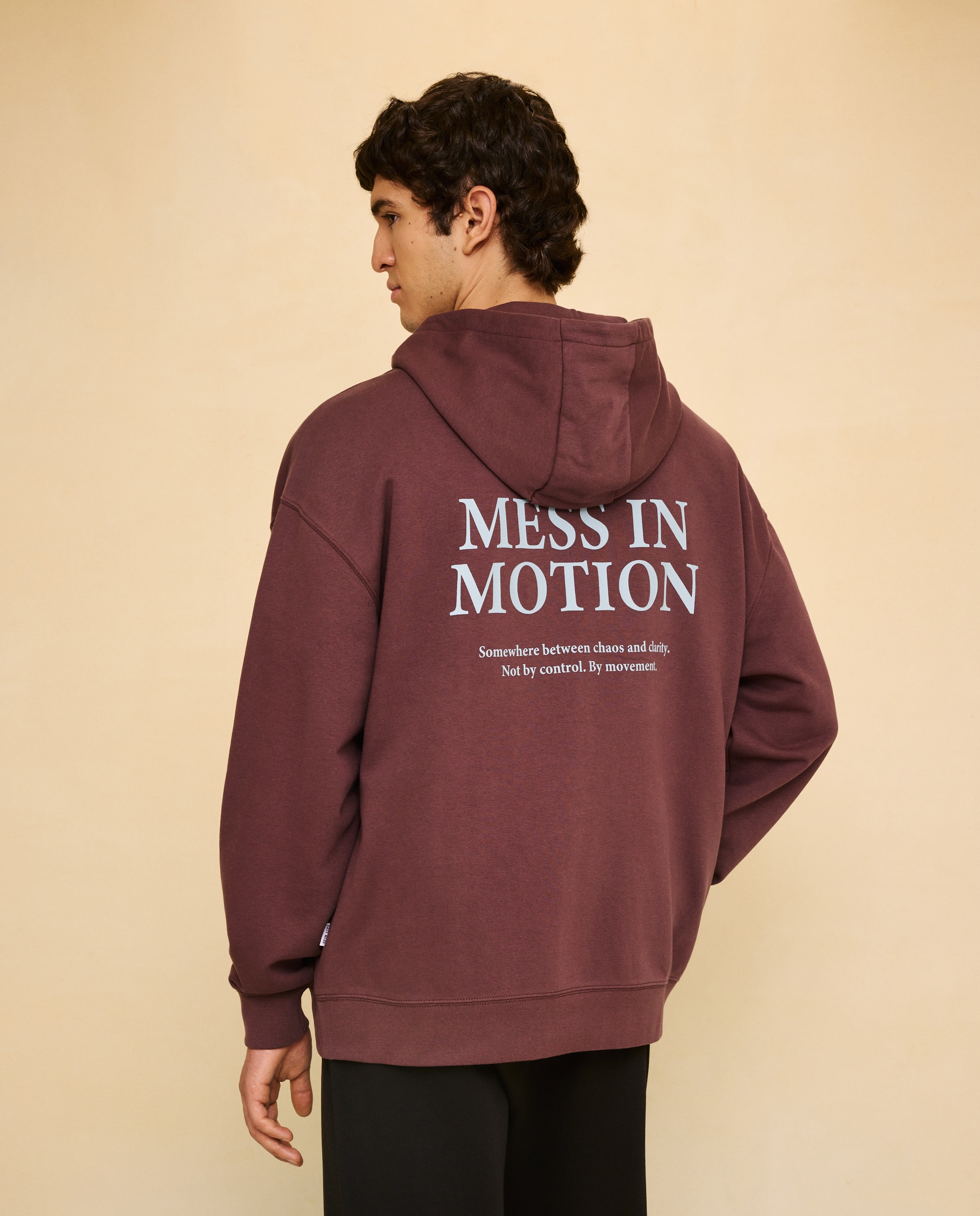 Sweatshirt com Bolso Canguru Bordeaux-3