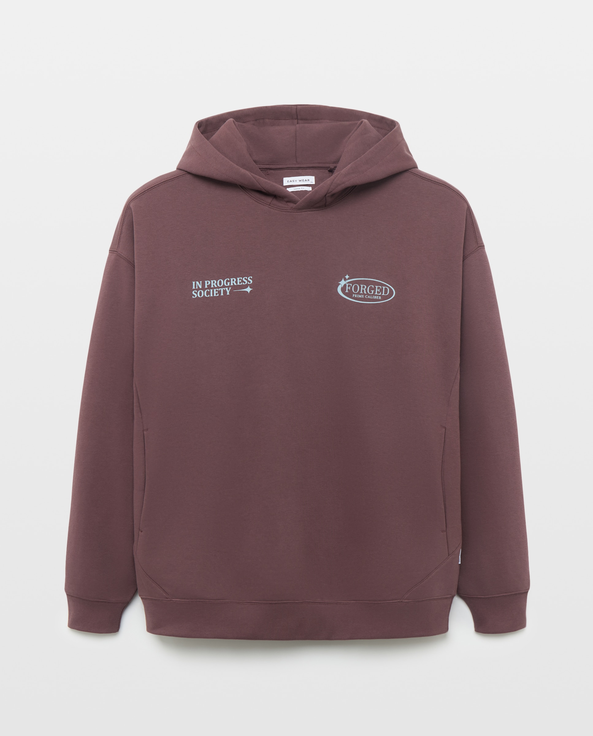 Sweatshirt com Bolso Canguru Bordeaux-4