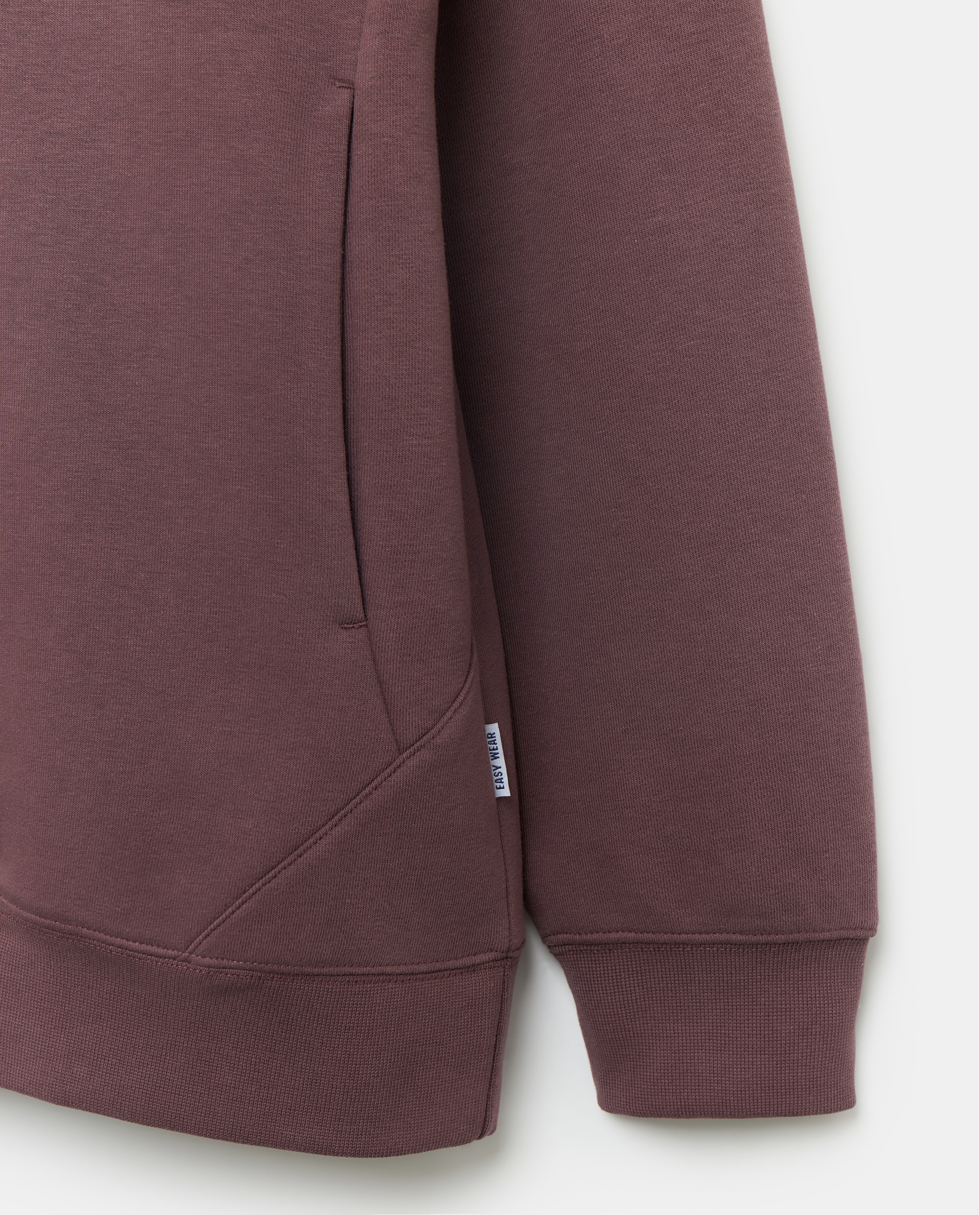 Sweatshirt com Bolso Canguru Bordeaux-5