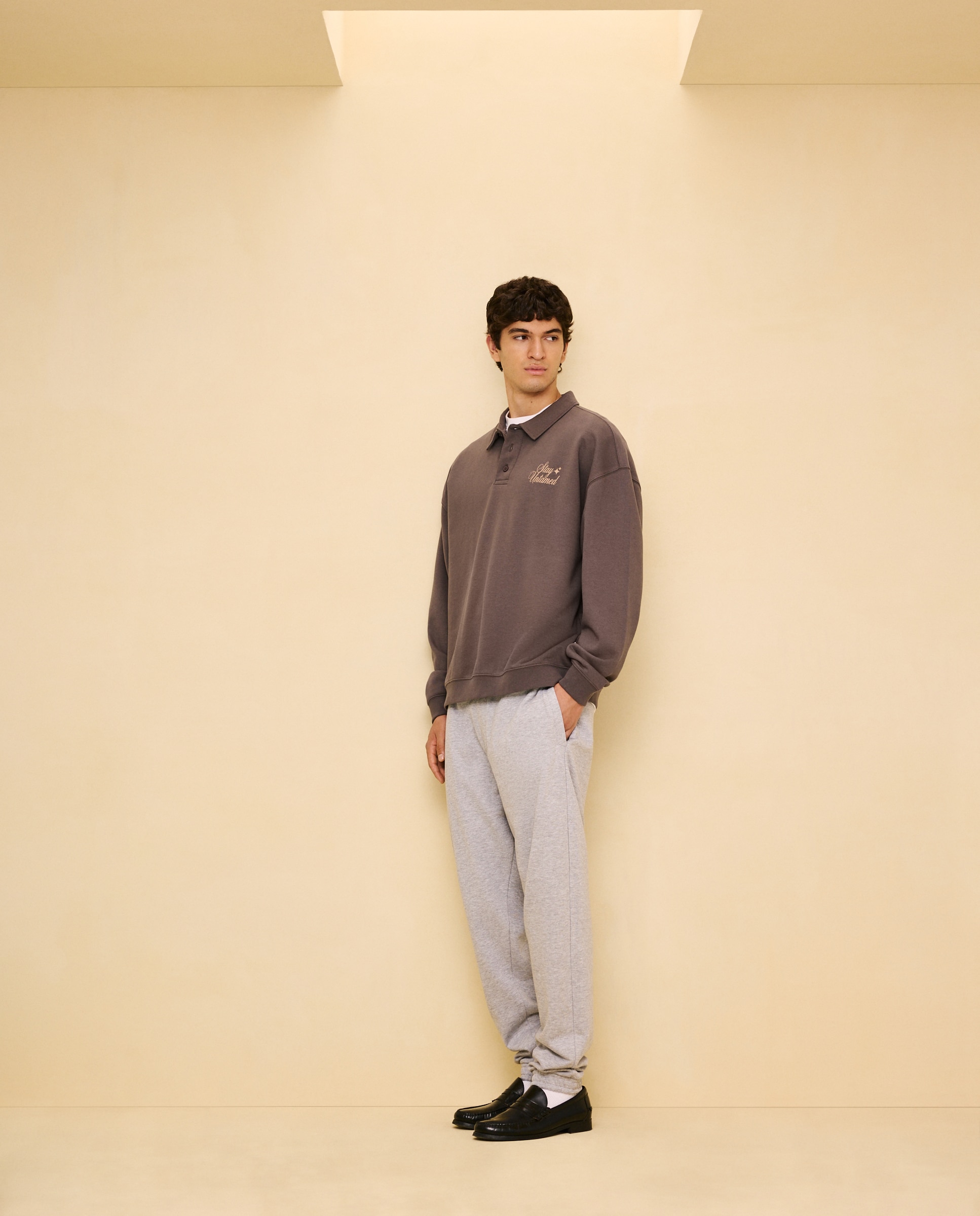 Imagen 1 de Pantalón felpa de hombre - Easy Wear - Gris claro Gris claro