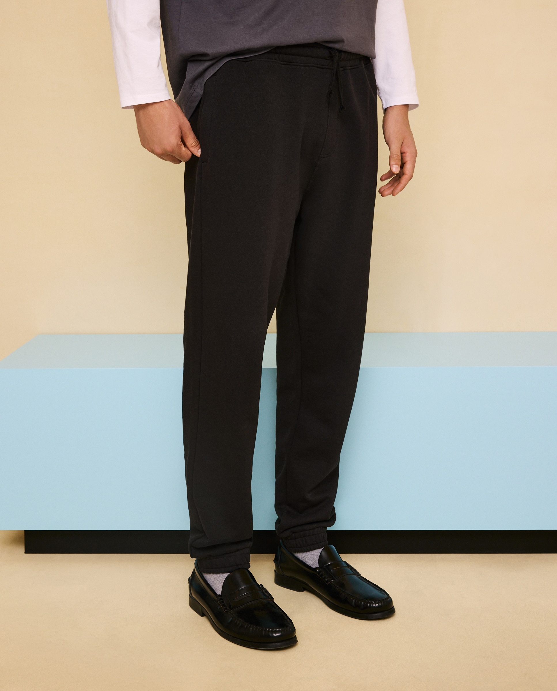 Imagen 2 de Pantalón felpa de hombre - Easy Wear - Negro Negro