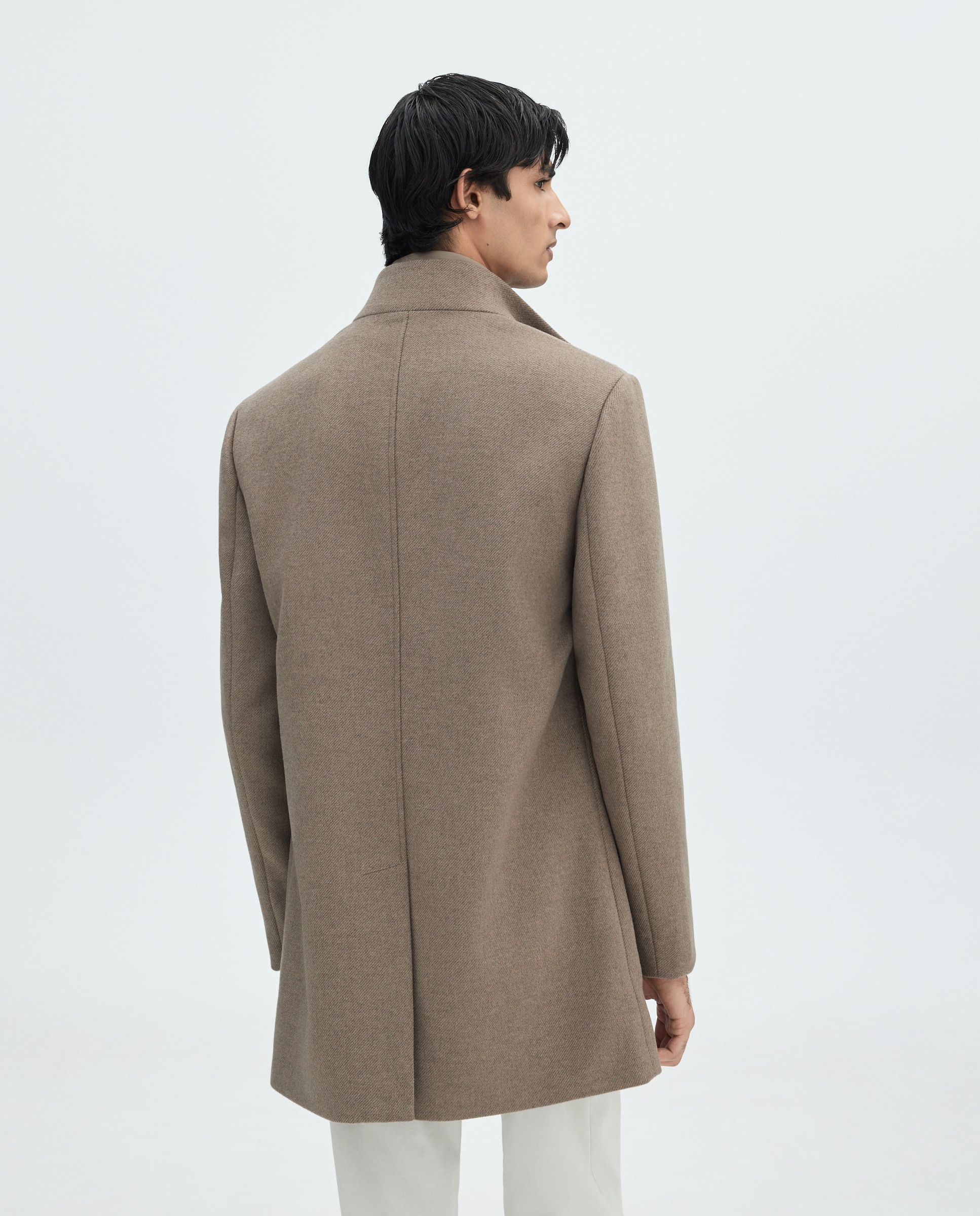 Abrigo cuello chimenea de hombre - Easy Wear - 730 Camel 730 Camel-3