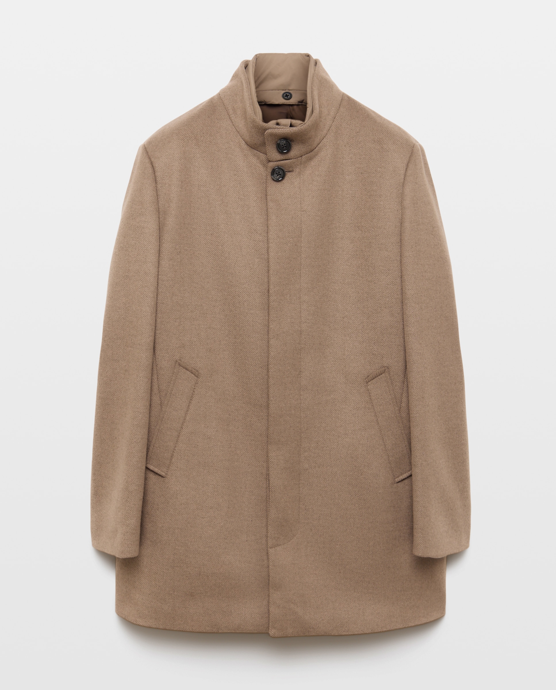 Abrigo cuello chimenea de hombre - Easy Wear - 730 Camel 730 Camel-5