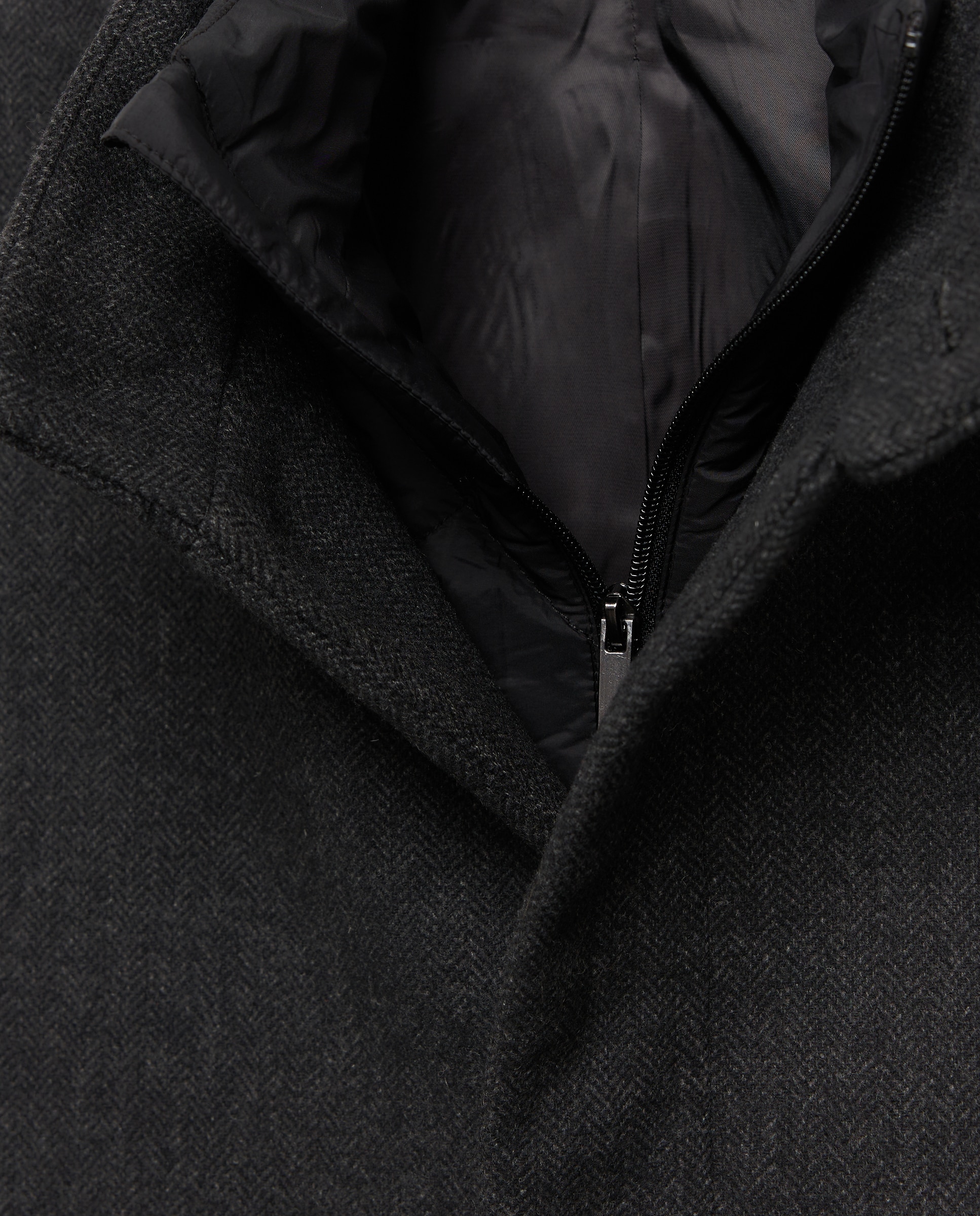 Abrigo cuello chimenea de hombre - Easy Wear - Gris claro Gris claro-5