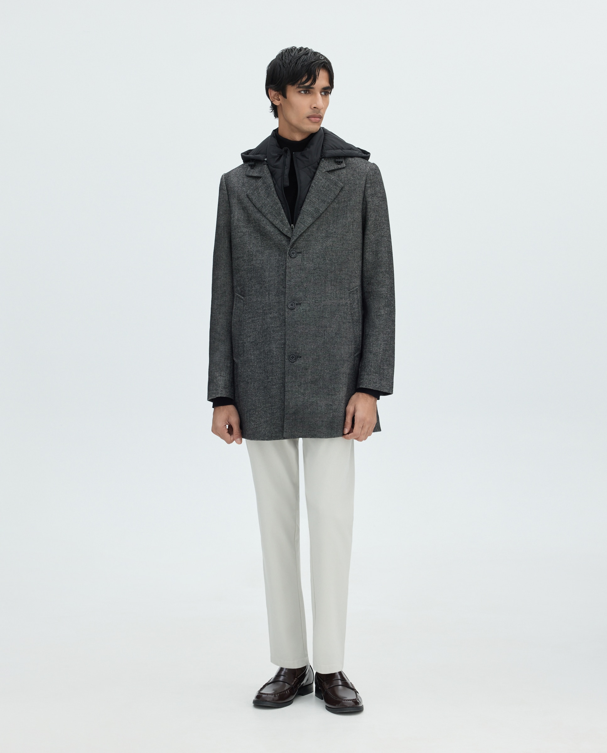 Abrigo solapa de hombre - Easy Wear - 830 Antracita 830 Antracita-2