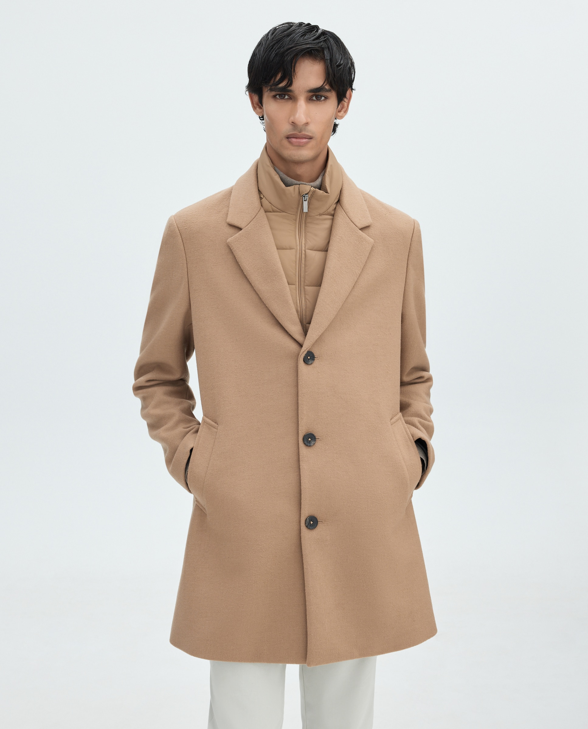 Abrigo solapa de hombre - Easy Wear - 730 Camel 730 Camel-1