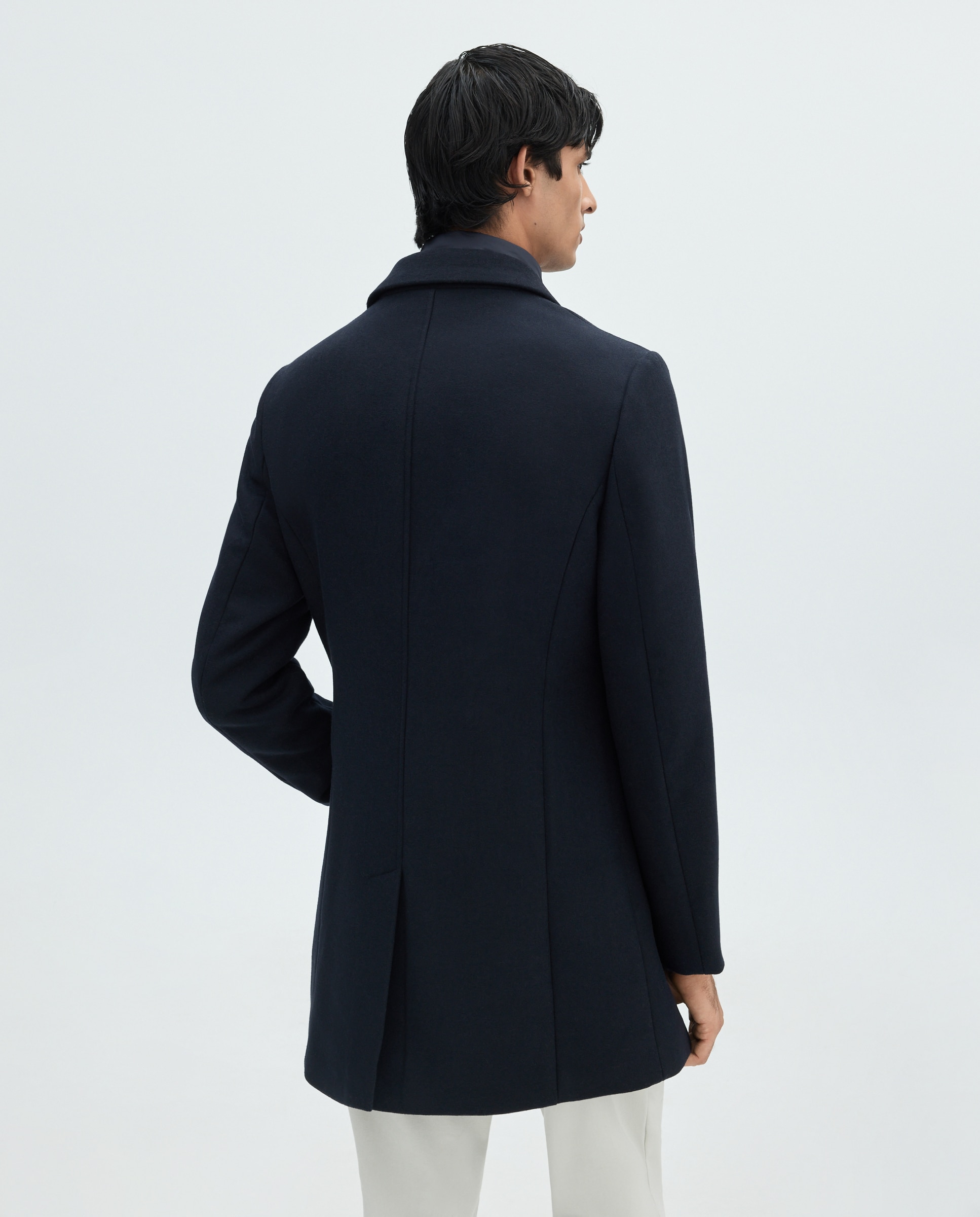 Abrigo solapa de hombre - Easy Wear - Azul marino Azul marino-3
