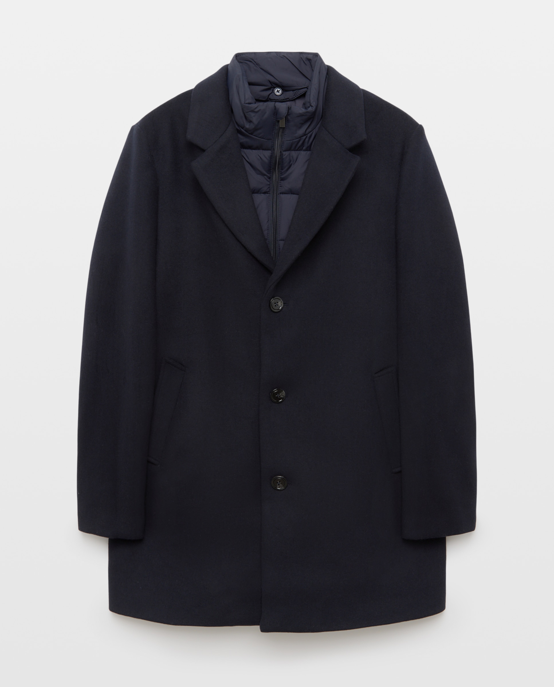 Abrigo solapa de hombre - Easy Wear - Azul marino Azul marino-4