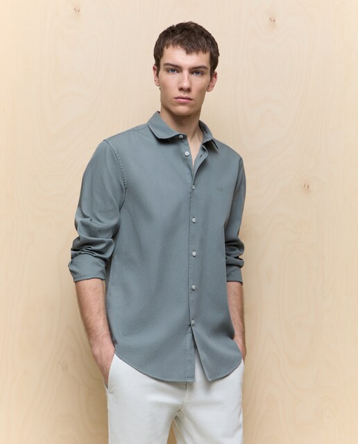 Imagen 0 de Camisa manga larga de hombre garment dyed
