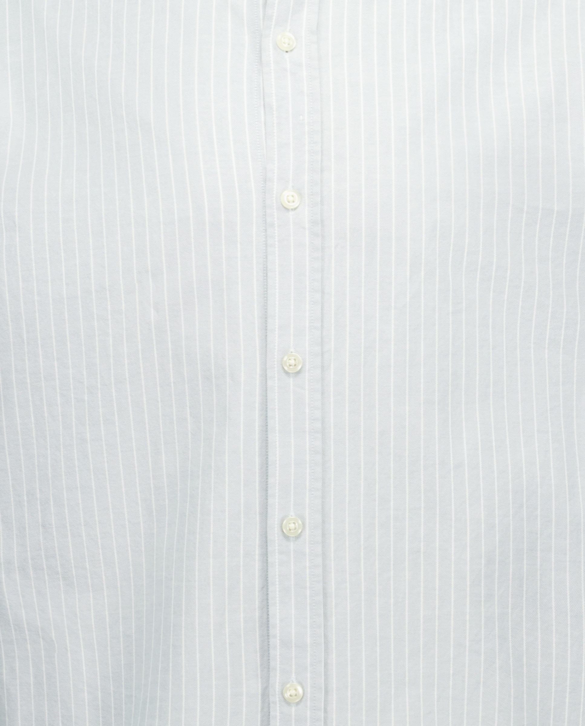 Camisa Oxford às Riscas com Manga Comprida Verde-6
