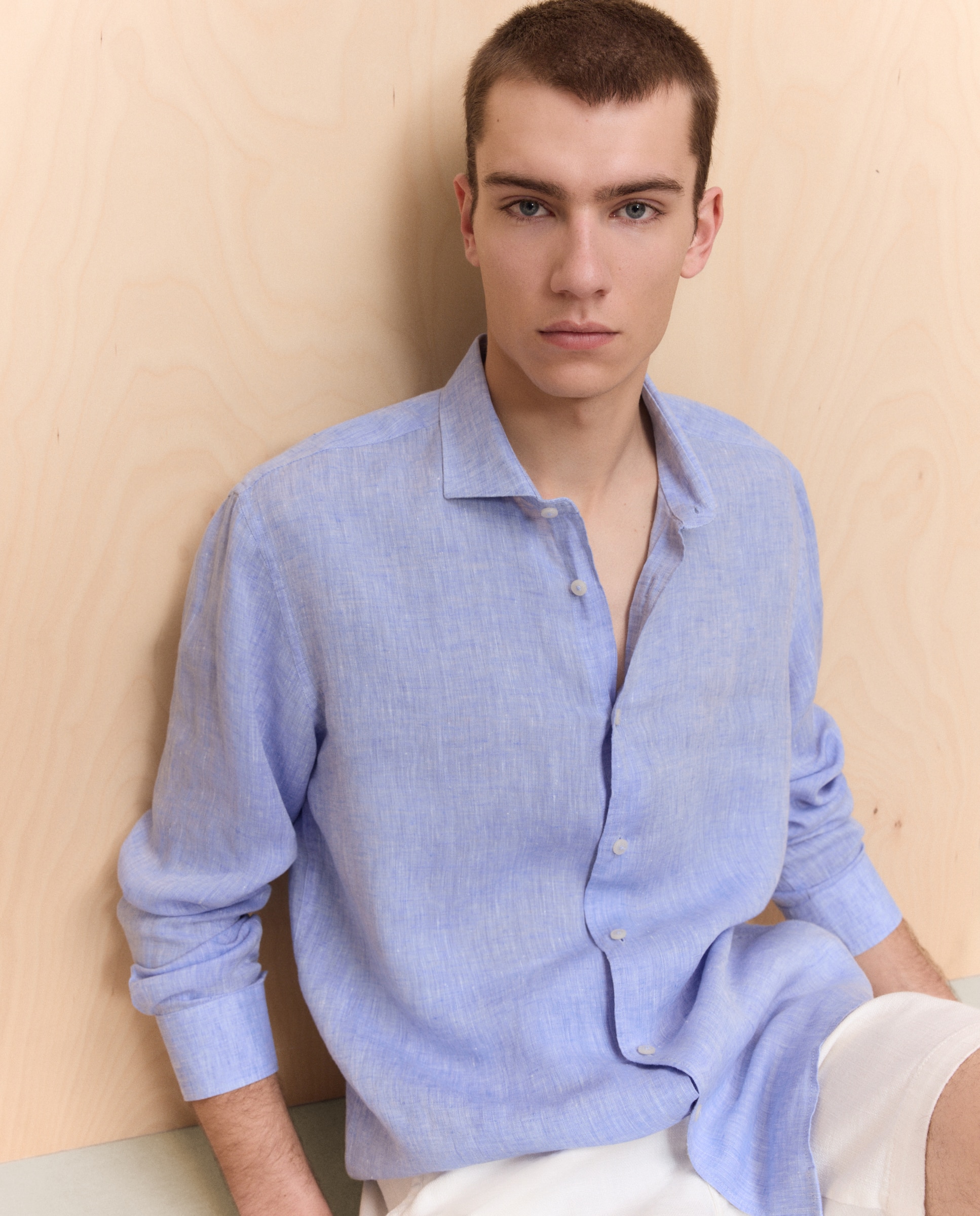 Imagem 0 de Camisa de Linho com Manga Comprida