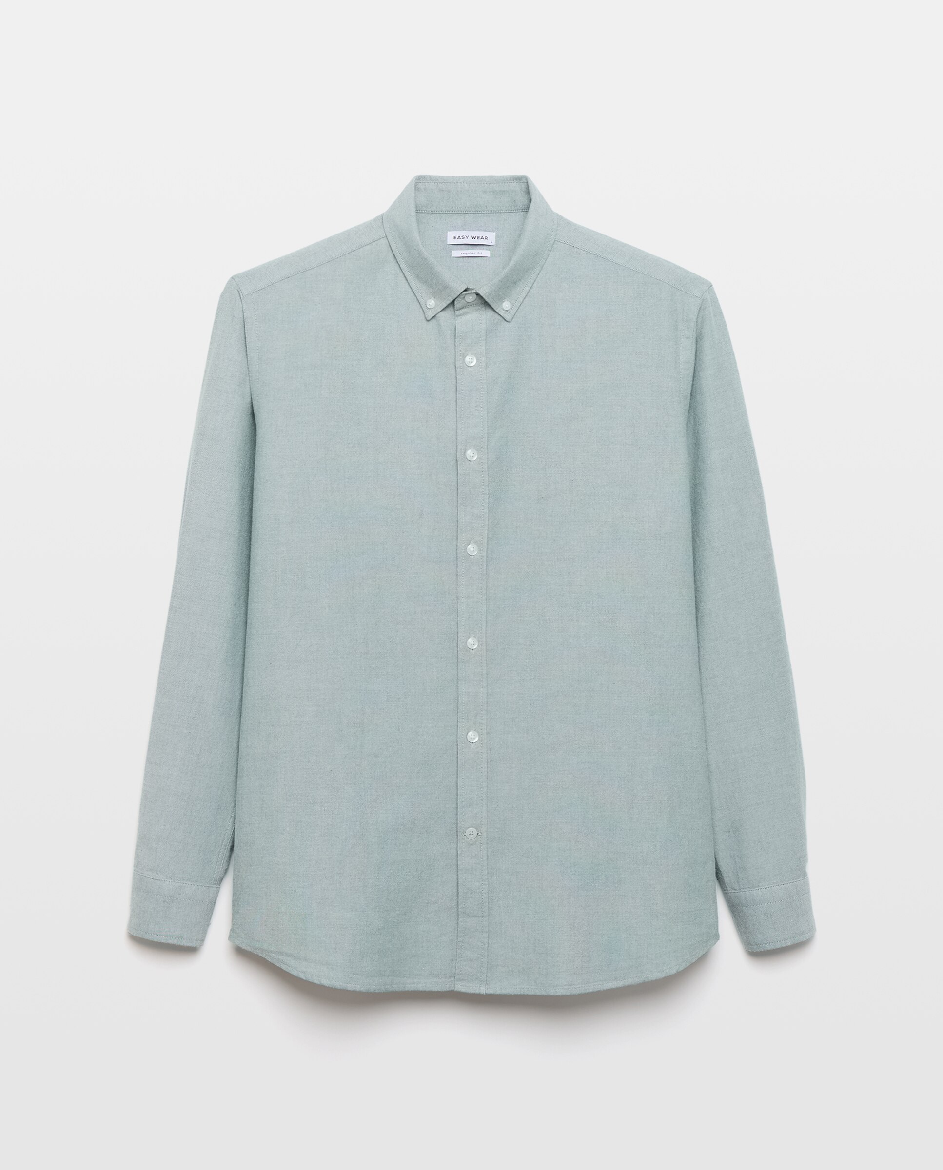 Imagen 4 de Camisa manga larga para hombre oxford lisa - Easy Wear - 520 Kaki 520 Kaki