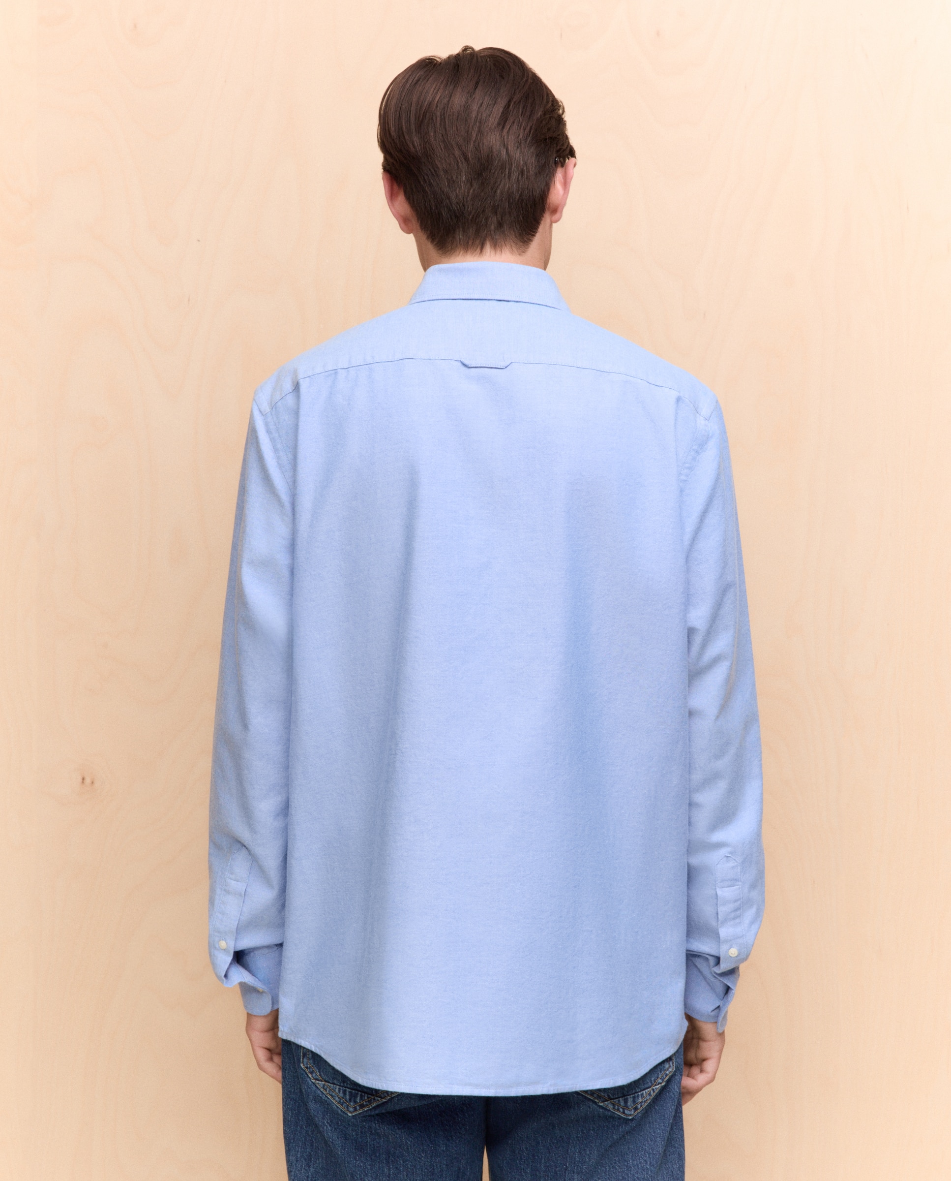 Imagen 3 de Camisa manga larga para hombre oxford lisa - Easy Wear - 471 Índigo 471 Índigo