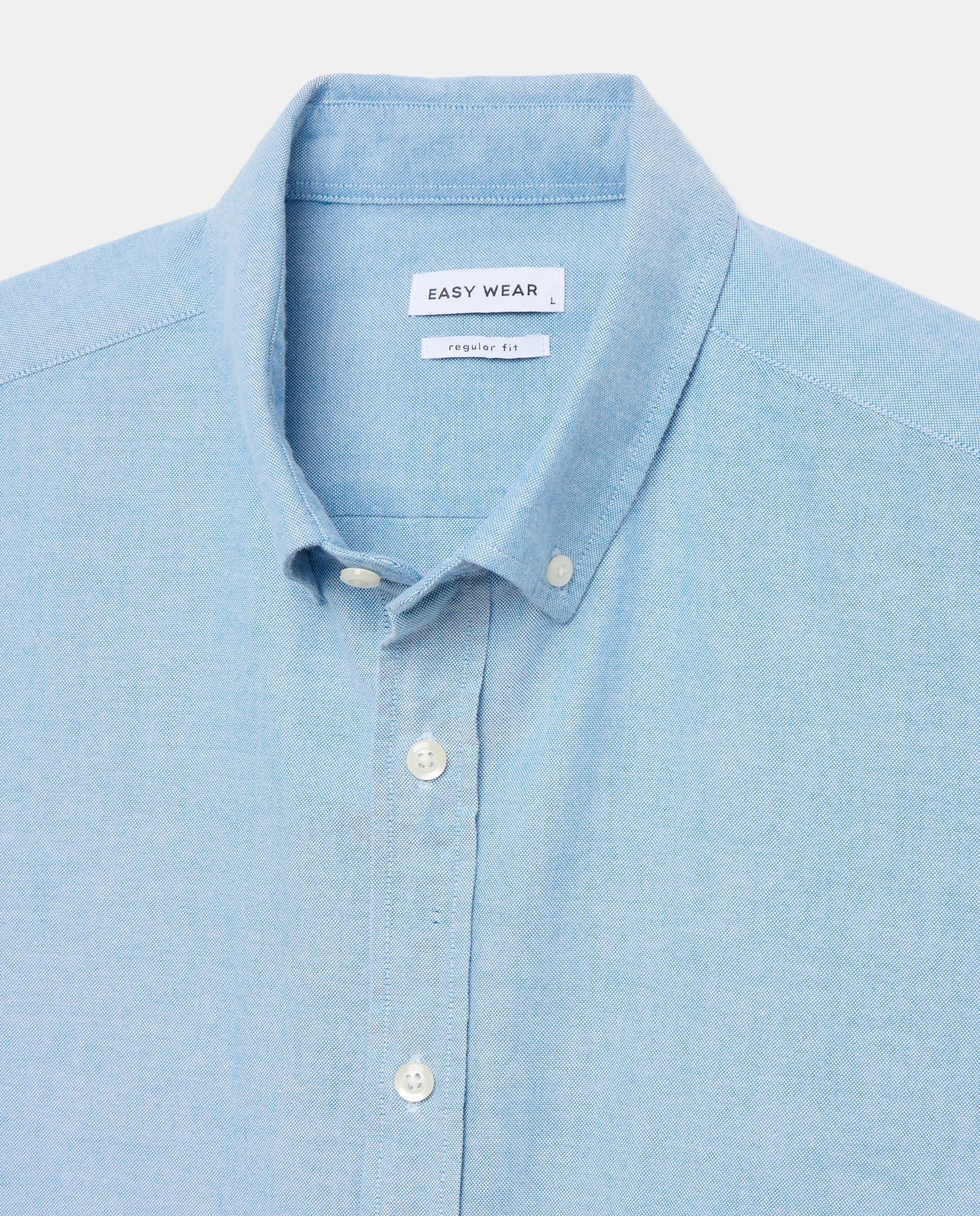 Imagen 6 de Camisa manga larga para hombre oxford lisa - Easy Wear - 582 Verde agua 582 Verde agua