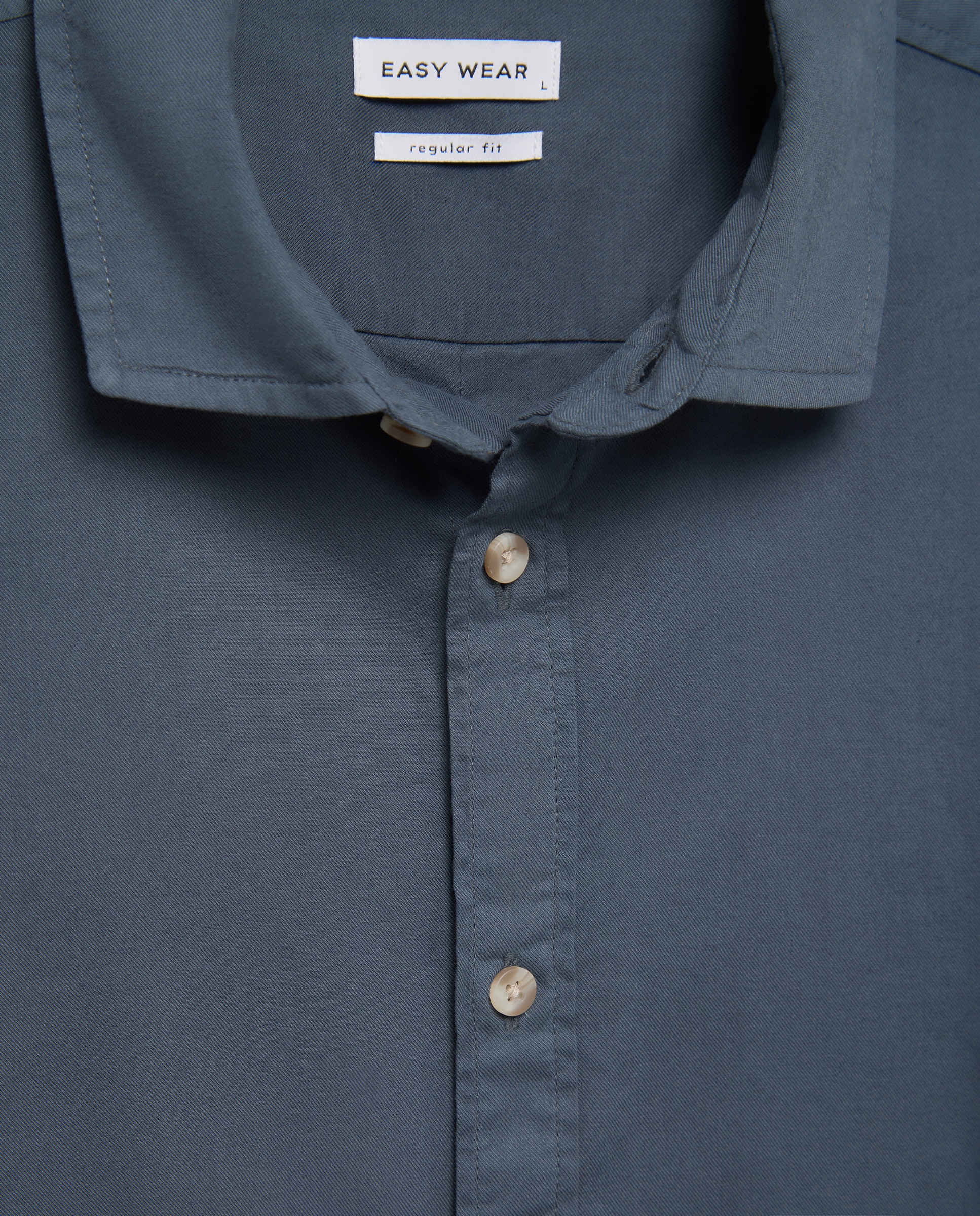 Imagen 5 de Camisa manga larga para hombre lisa garment dyed - Easy Wear - 830 Antracita 830 Antracita