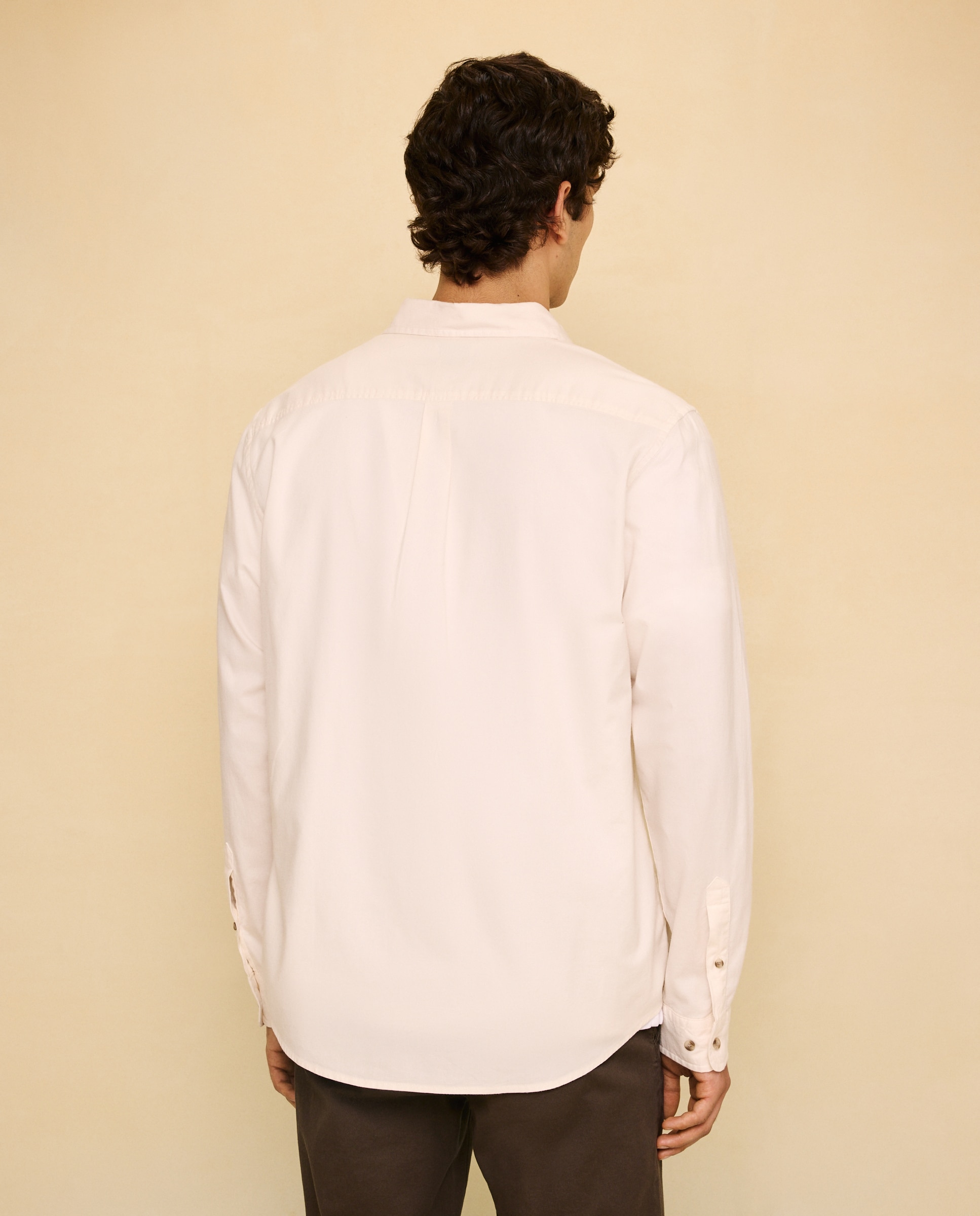 Imagen 3 de Camisa manga larga para hombre lisa garment dyed - Easy Wear - 850 Piedra 850 Piedra