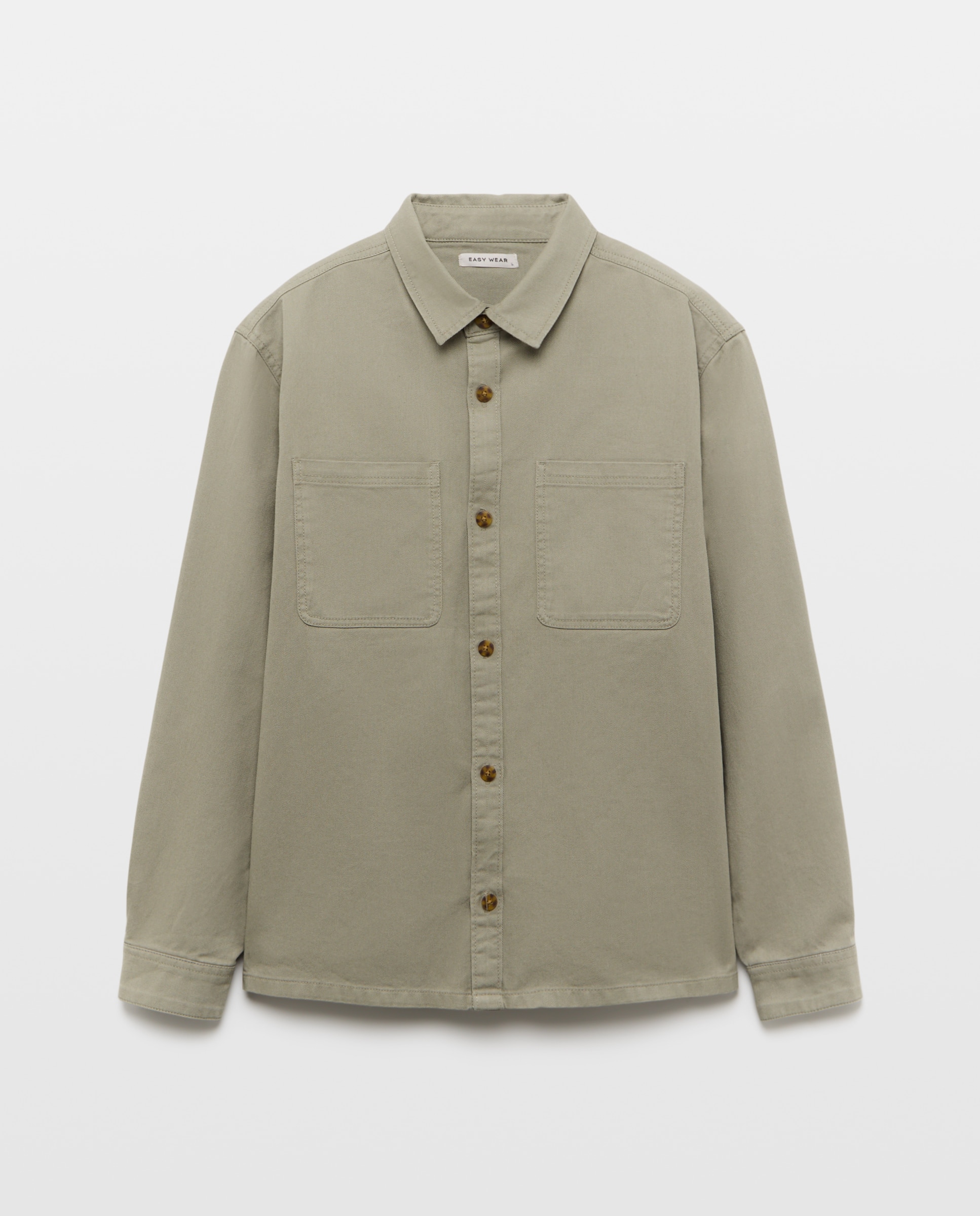Sobrecamisa de Algodão 520 Caqui-4