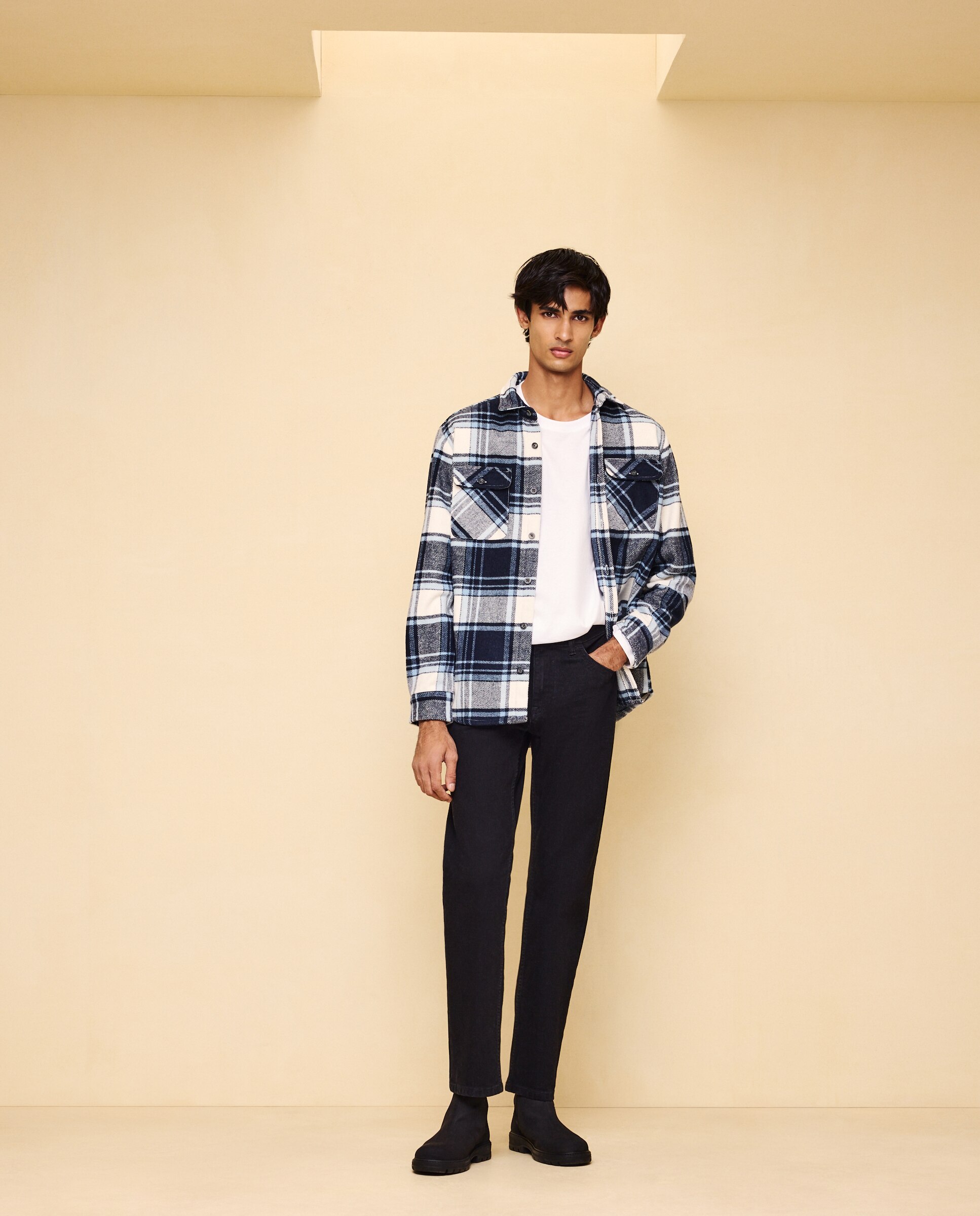 Sobre camisa de hombre cuadros - Easy Wear - 400 Azul 400 Azul-2