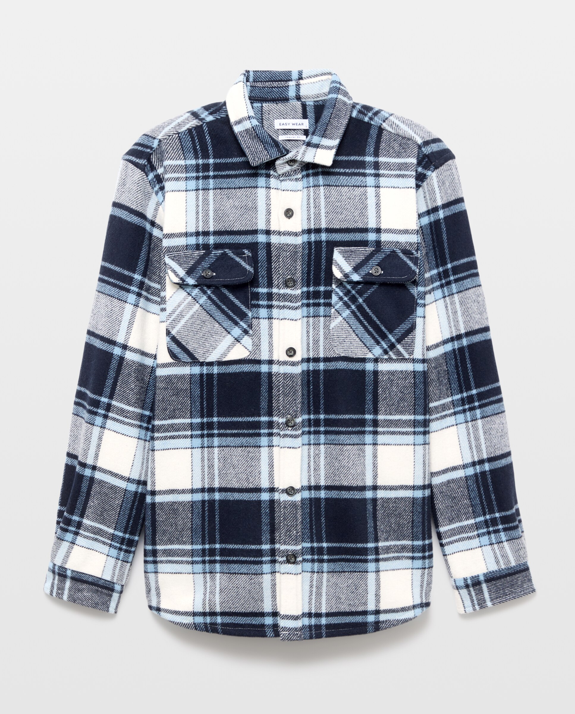 Sobre camisa de hombre cuadros - Easy Wear - 400 Azul 400 Azul-4