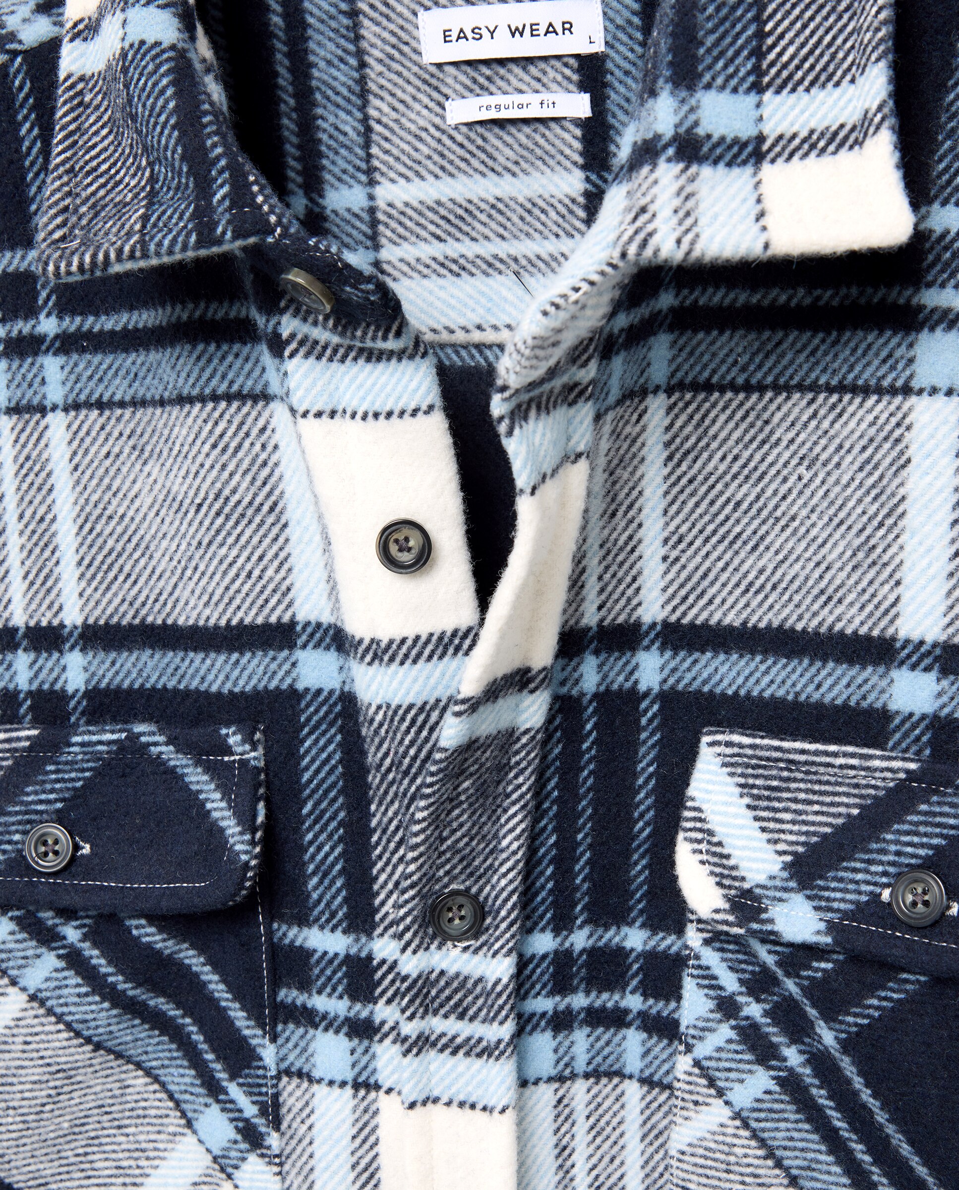 Sobre camisa de hombre cuadros - Easy Wear - 400 Azul 400 Azul-5