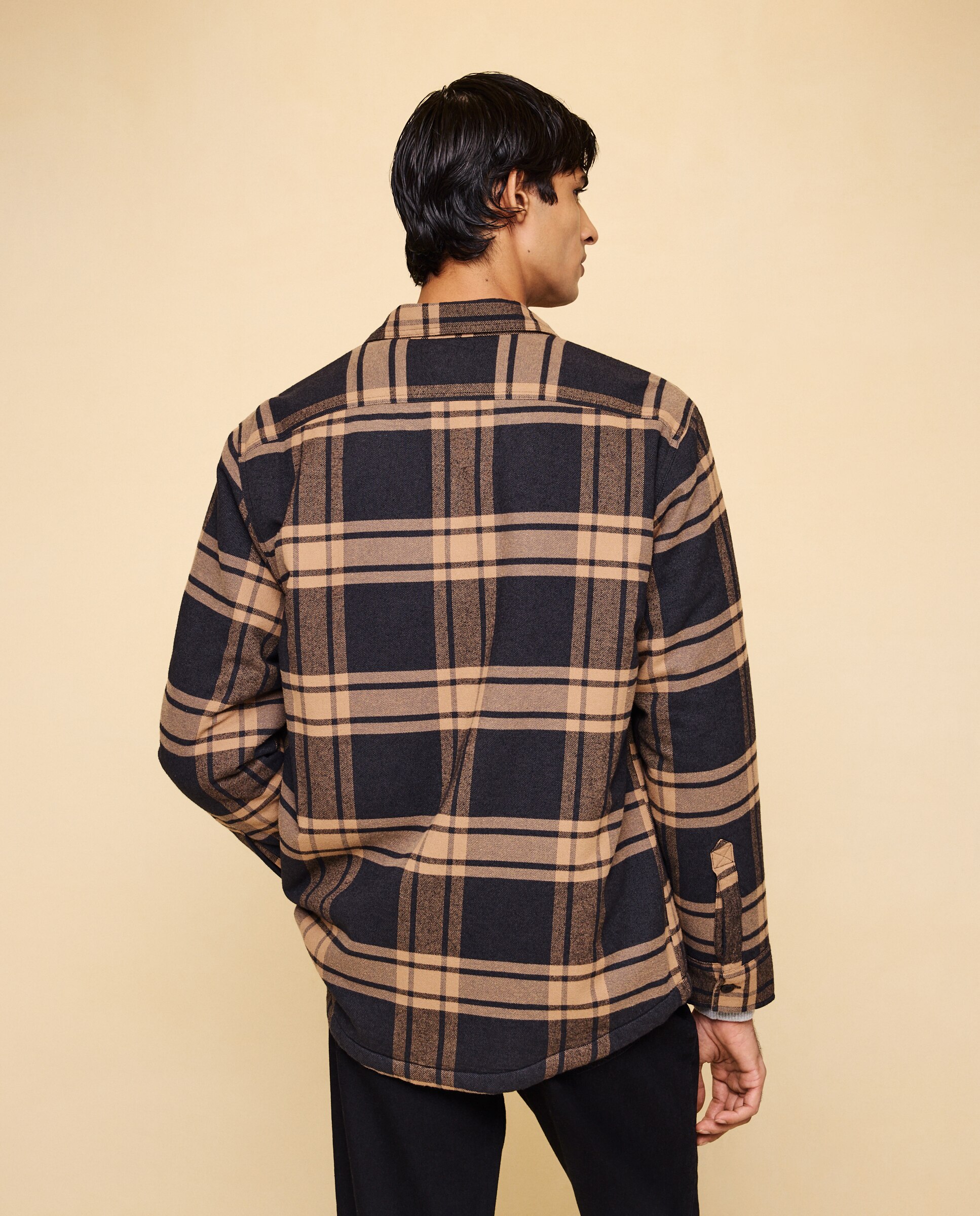Sobre camisa de hombre cuadros borrego - Easy Wear - 830 Antracita 830 Antracita-3