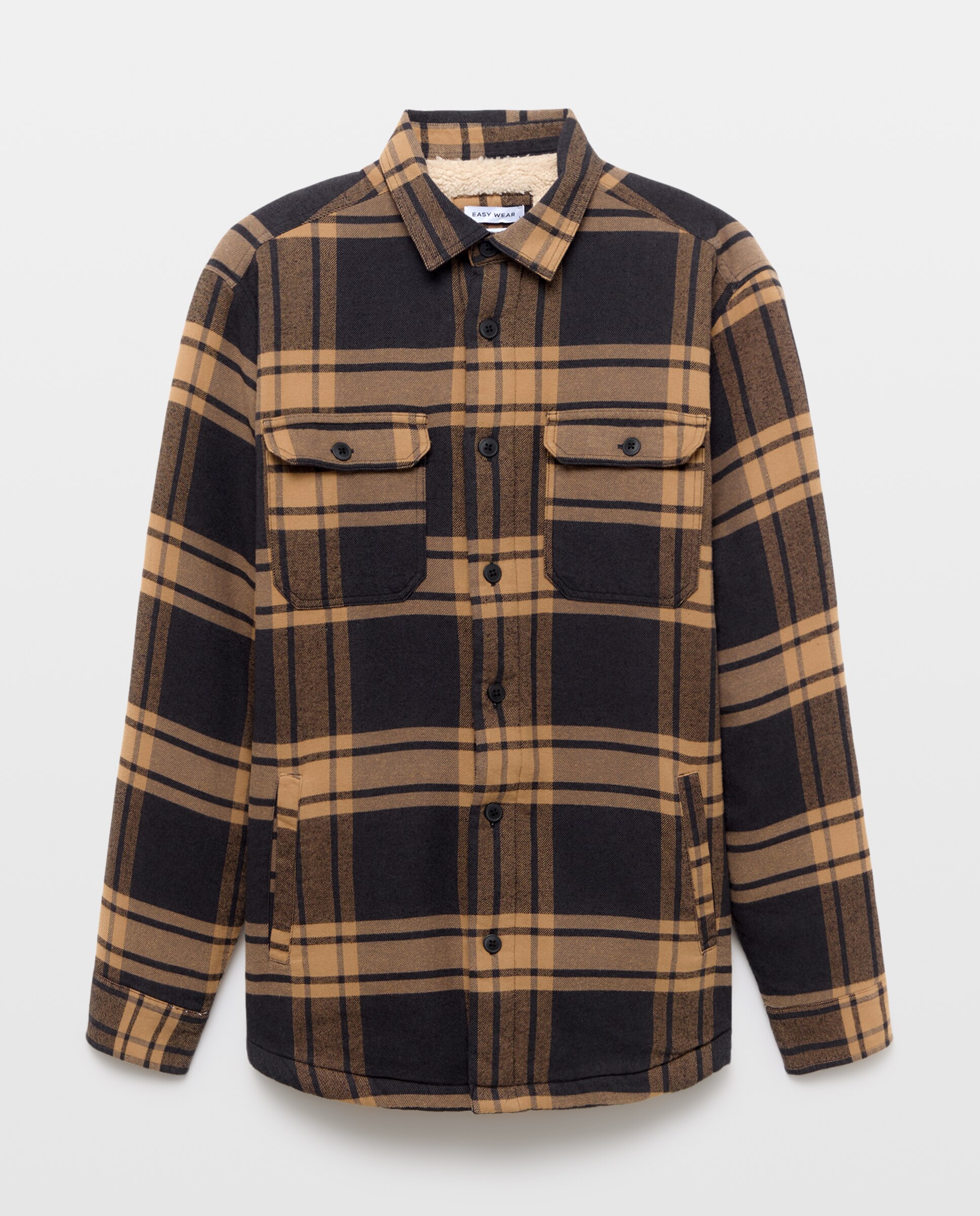 Sobre camisa de hombre cuadros borrego - Easy Wear - 830 Antracita 830 Antracita-4