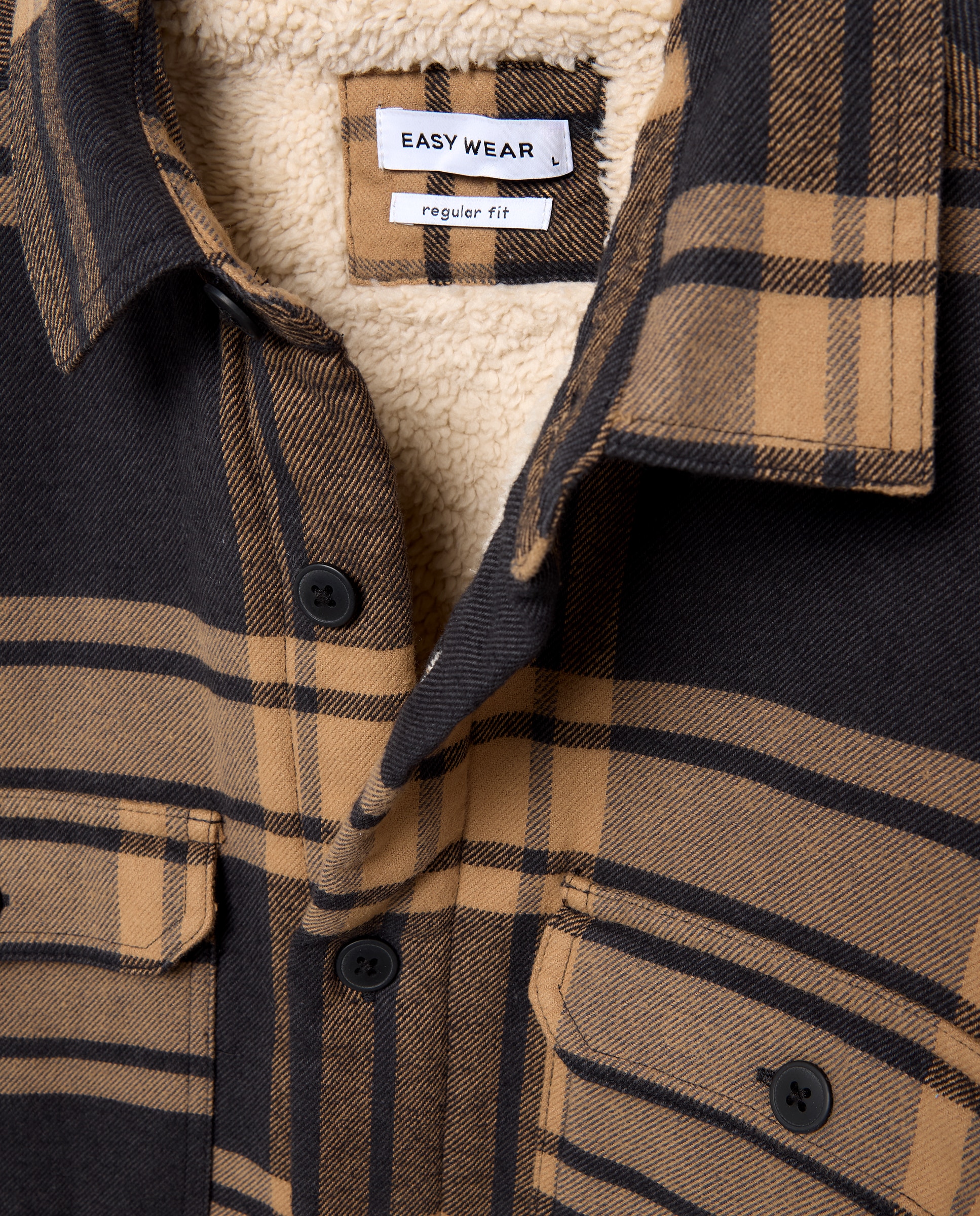 Sobre camisa de hombre cuadros borrego - Easy Wear - 830 Antracita 830 Antracita-5