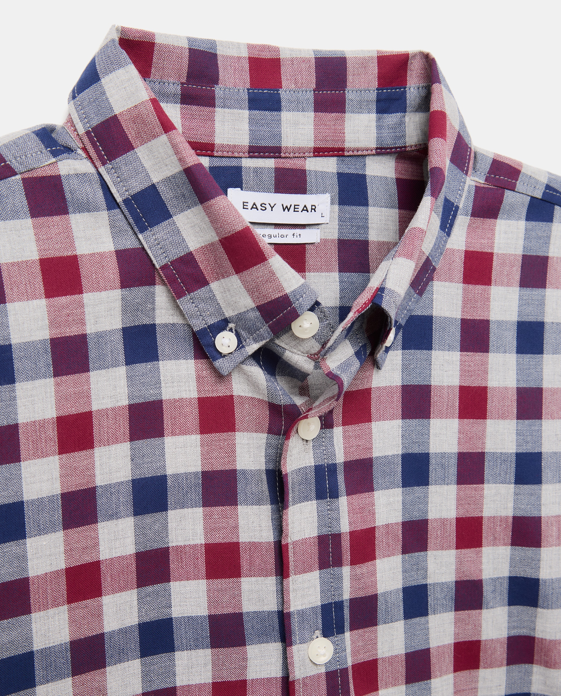 Imagen 5 de Camisa manga larga para hombre cuadro - Easy Wear - 291 Berenjena 291 Berenjena