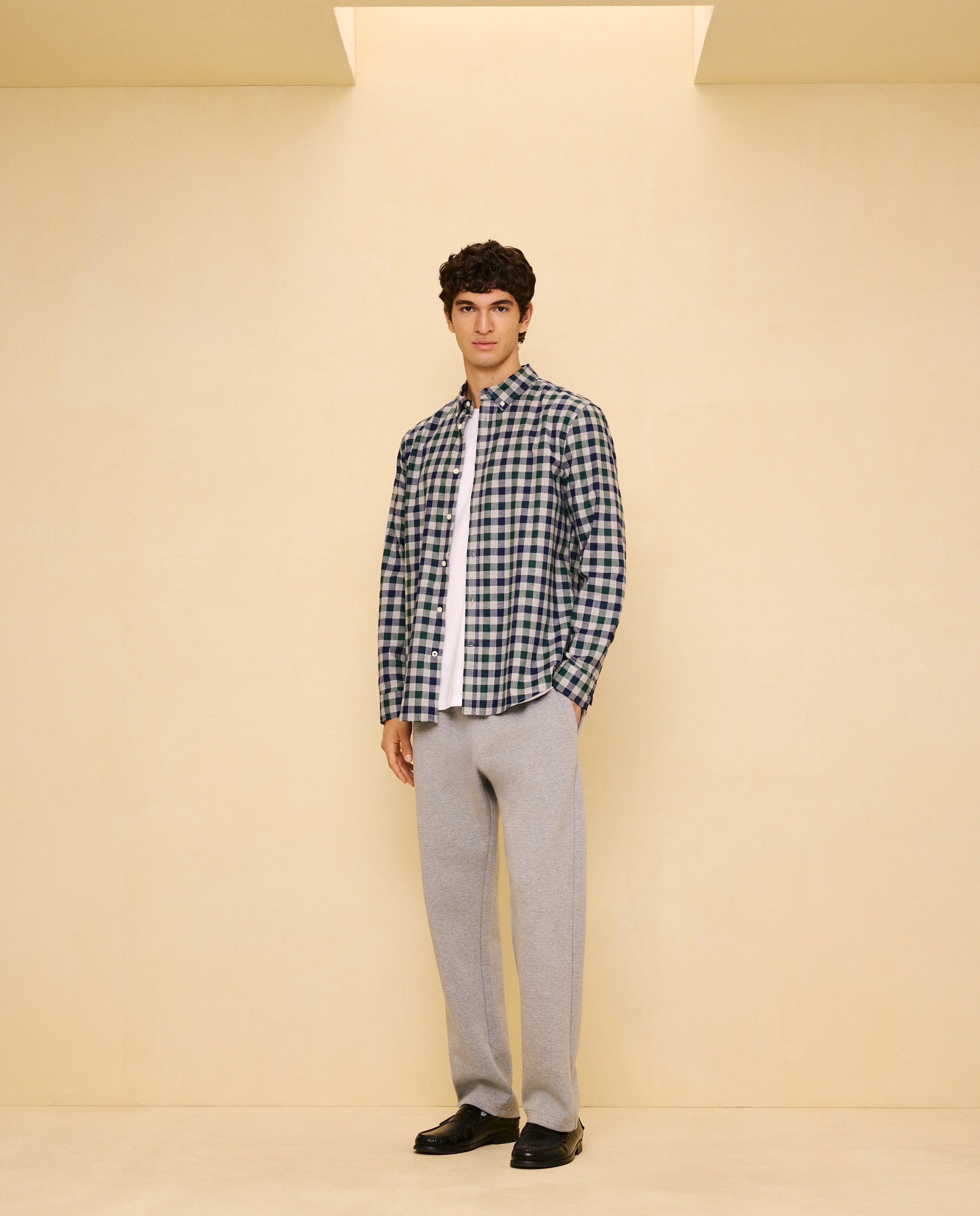 Imagen 2 de Camisa manga larga para hombre cuadro - Easy Wear - Verde Verde