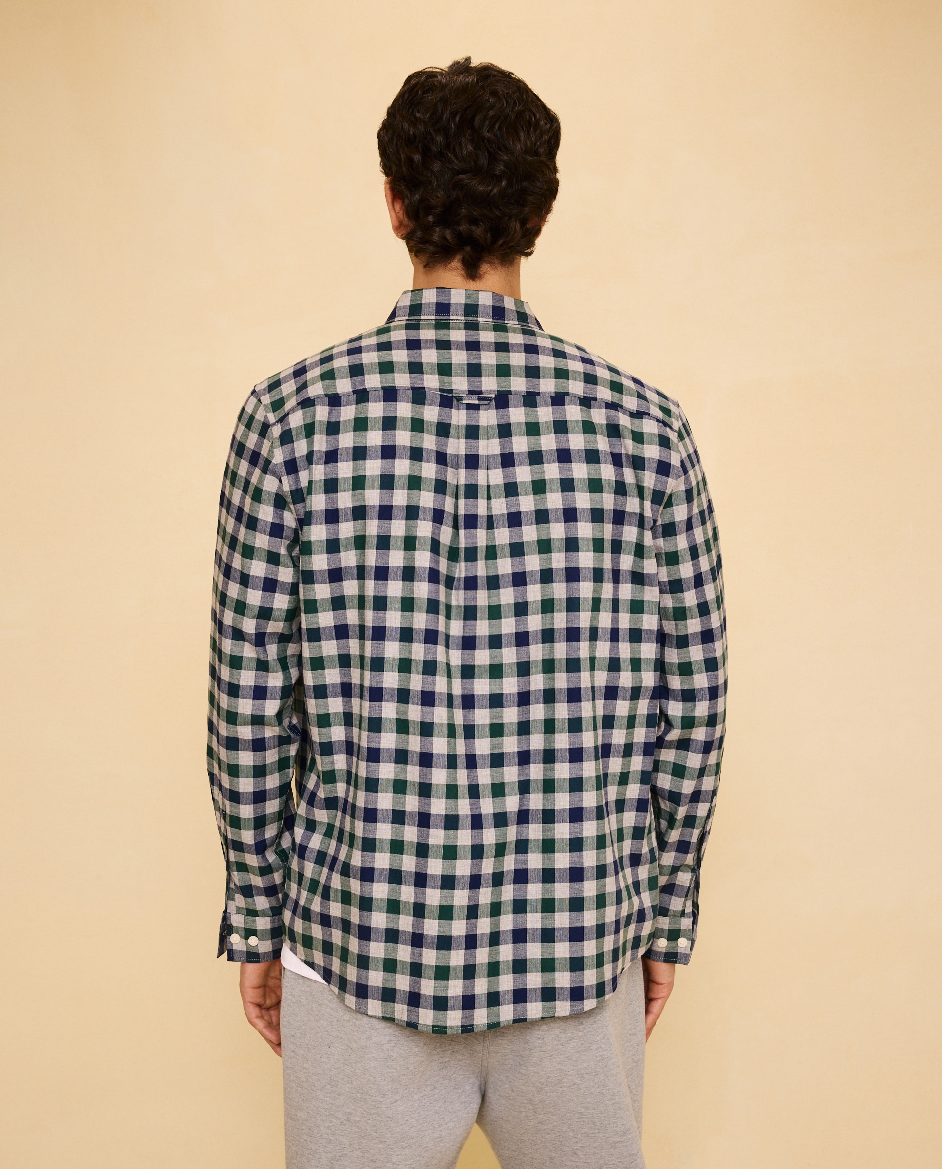 Imagen 3 de Camisa manga larga para hombre cuadro - Easy Wear - Verde Verde