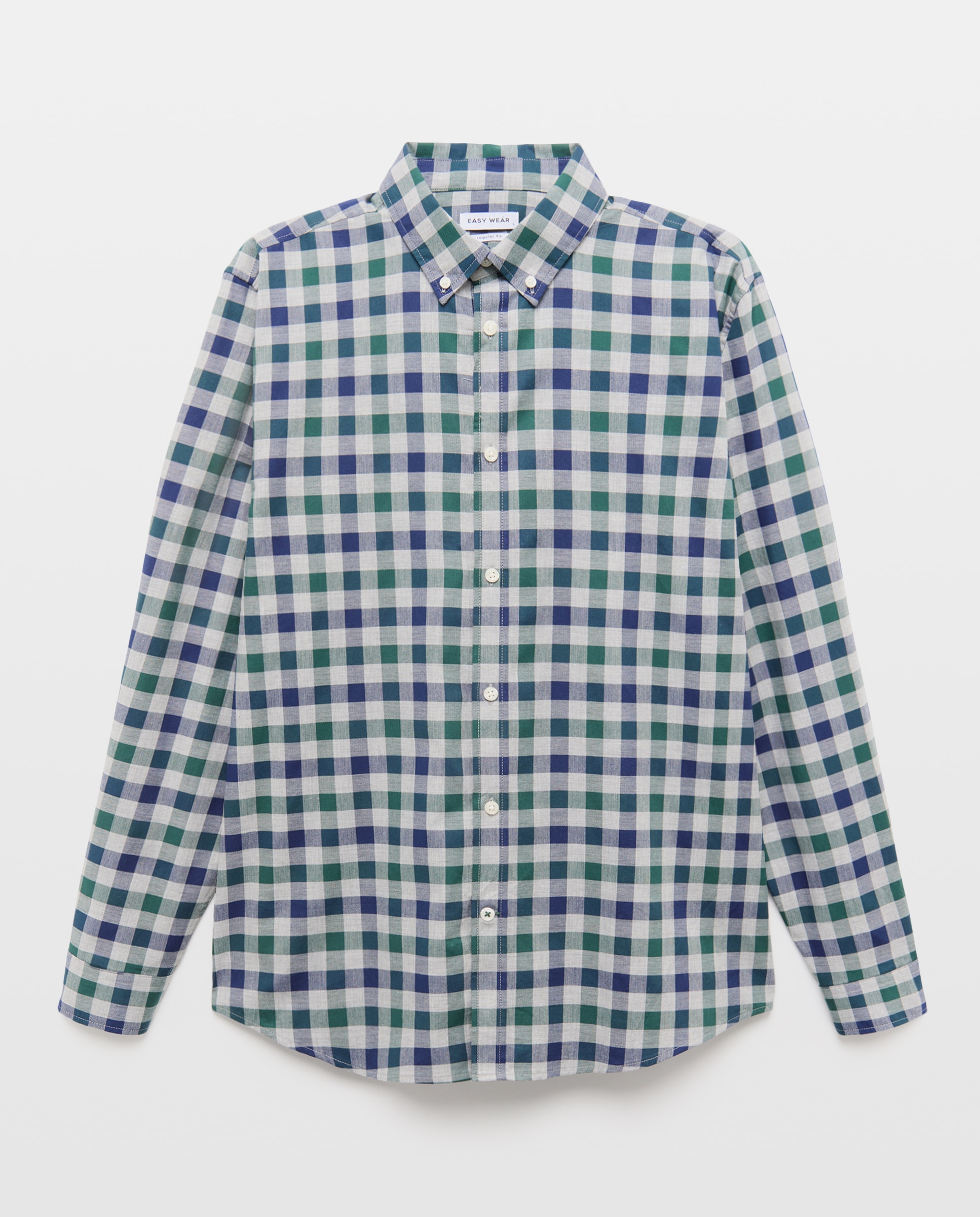 Imagen 4 de Camisa manga larga para hombre cuadro - Easy Wear - Verde Verde