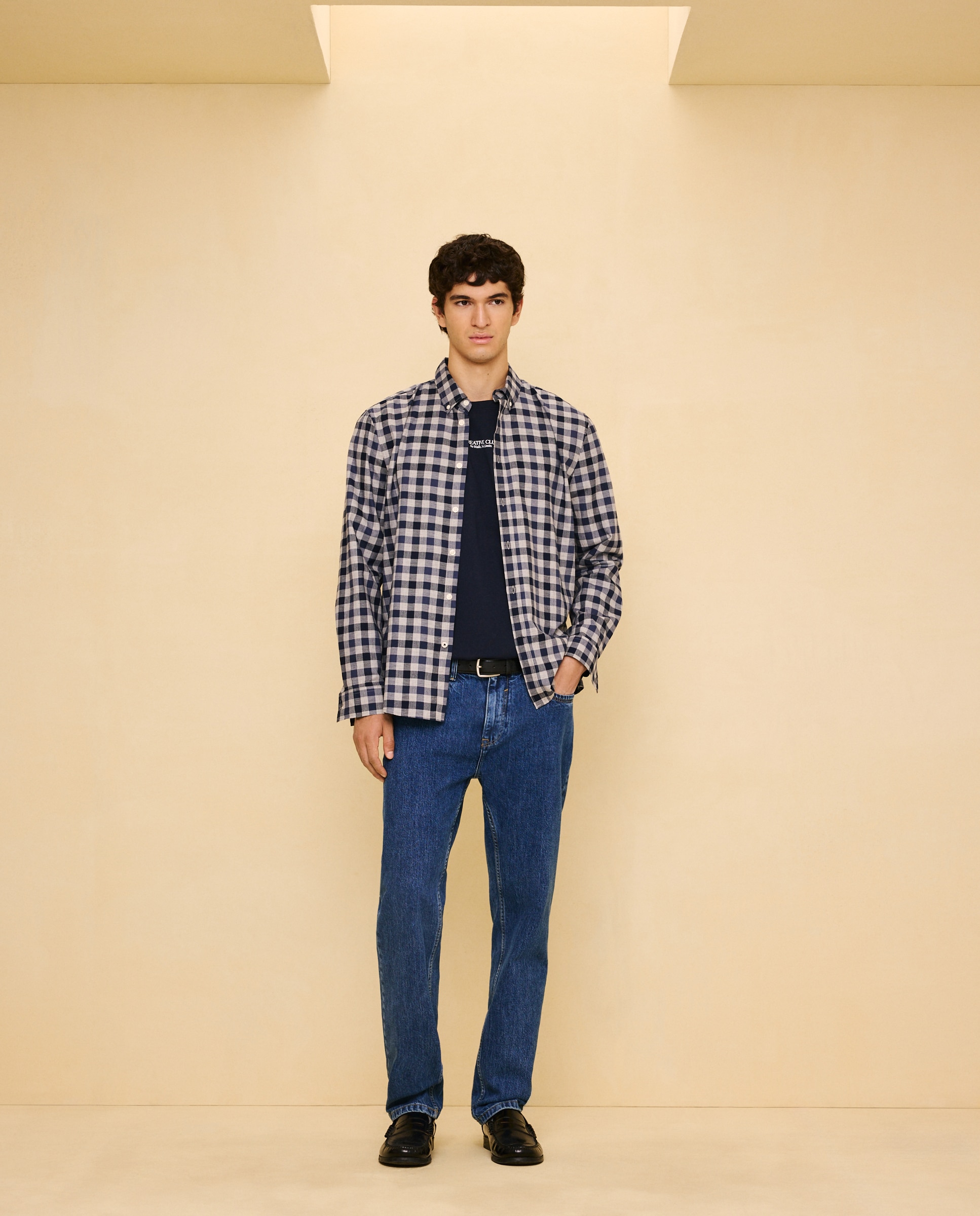 Imagen 1 de Camisa manga larga para hombre cuadro - Easy Wear - 400 Azul 400 Azul