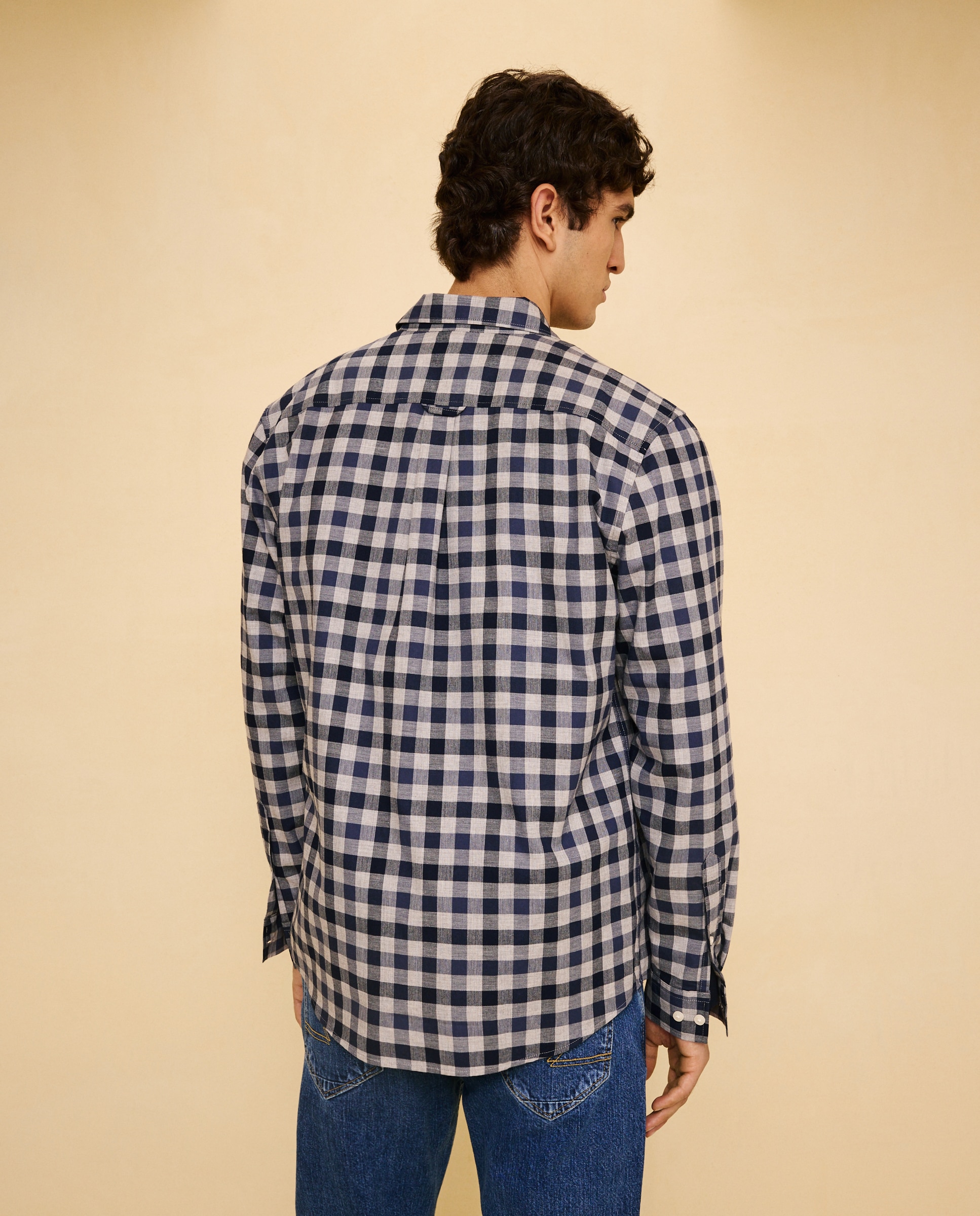Imagen 3 de Camisa manga larga para hombre cuadro - Easy Wear - 400 Azul 400 Azul