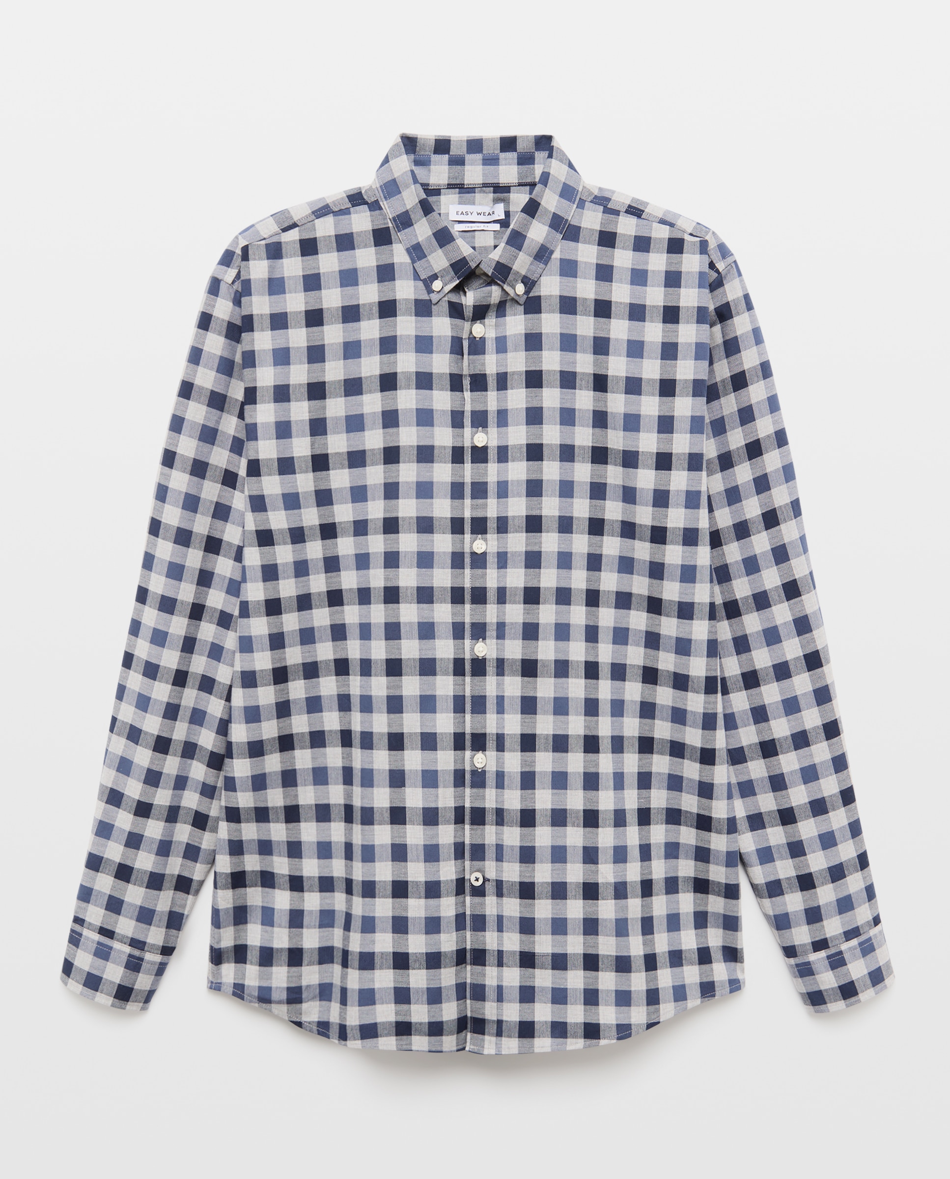Imagen 4 de Camisa manga larga para hombre cuadro - Easy Wear - 400 Azul 400 Azul
