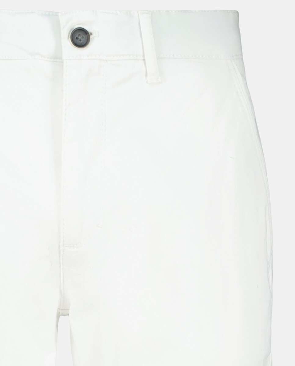 Calças chino skinny stretch Branco-marfim-5