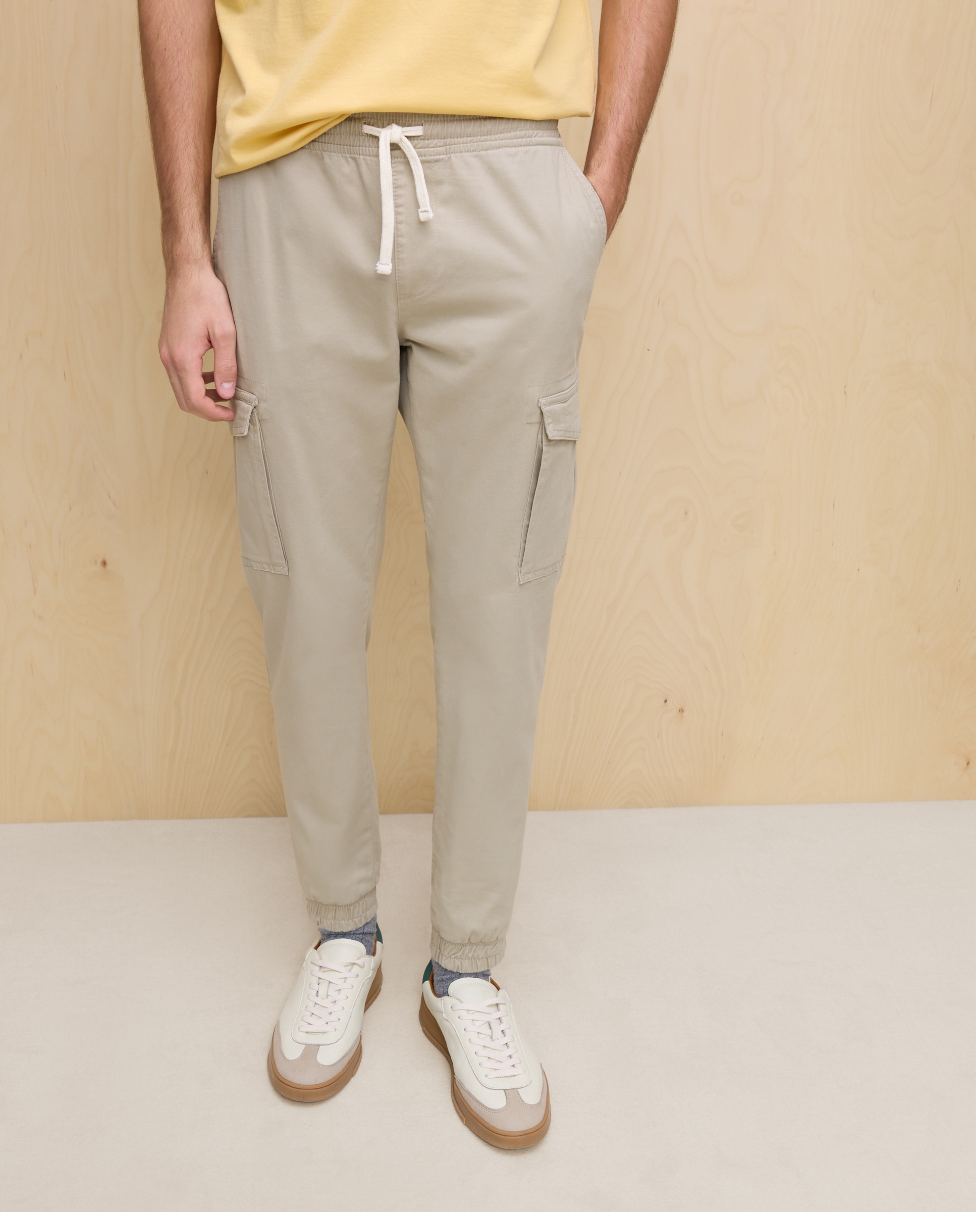 Joggers Cargo Stretch 730 Camel-2