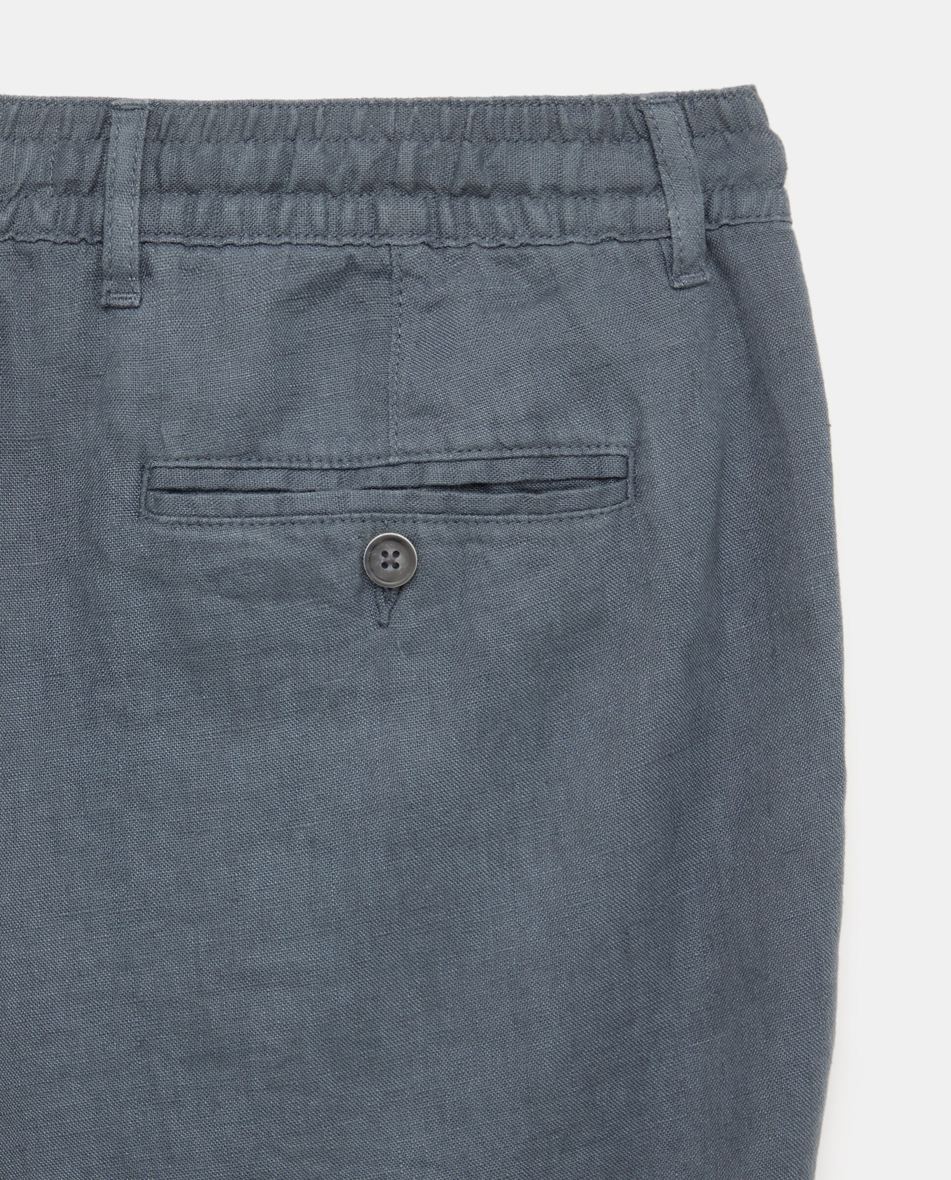 Pantalón 100% lino de hombre con cordón - Easy Wear - 830 Antracita 830 Antracita-5