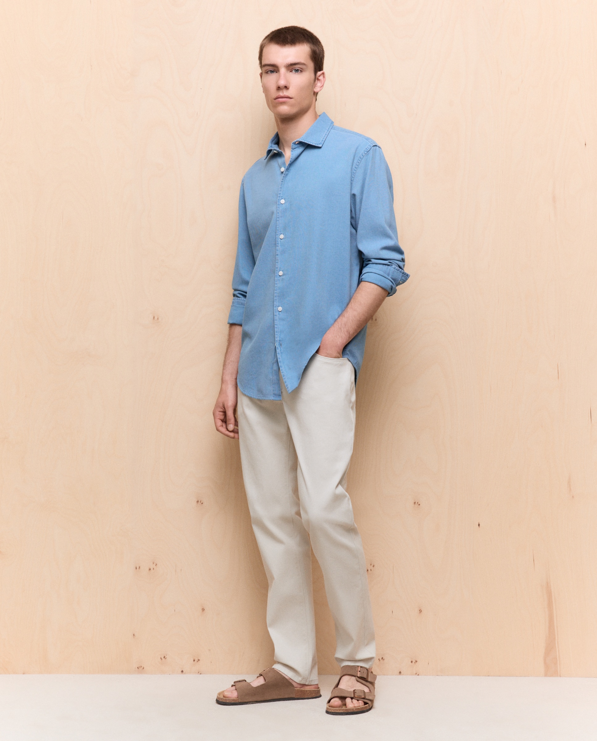 Imagen 1 de Pantalón stretch cinco bolsillos slim de hombre - Easy Wear - Hielo Hielo