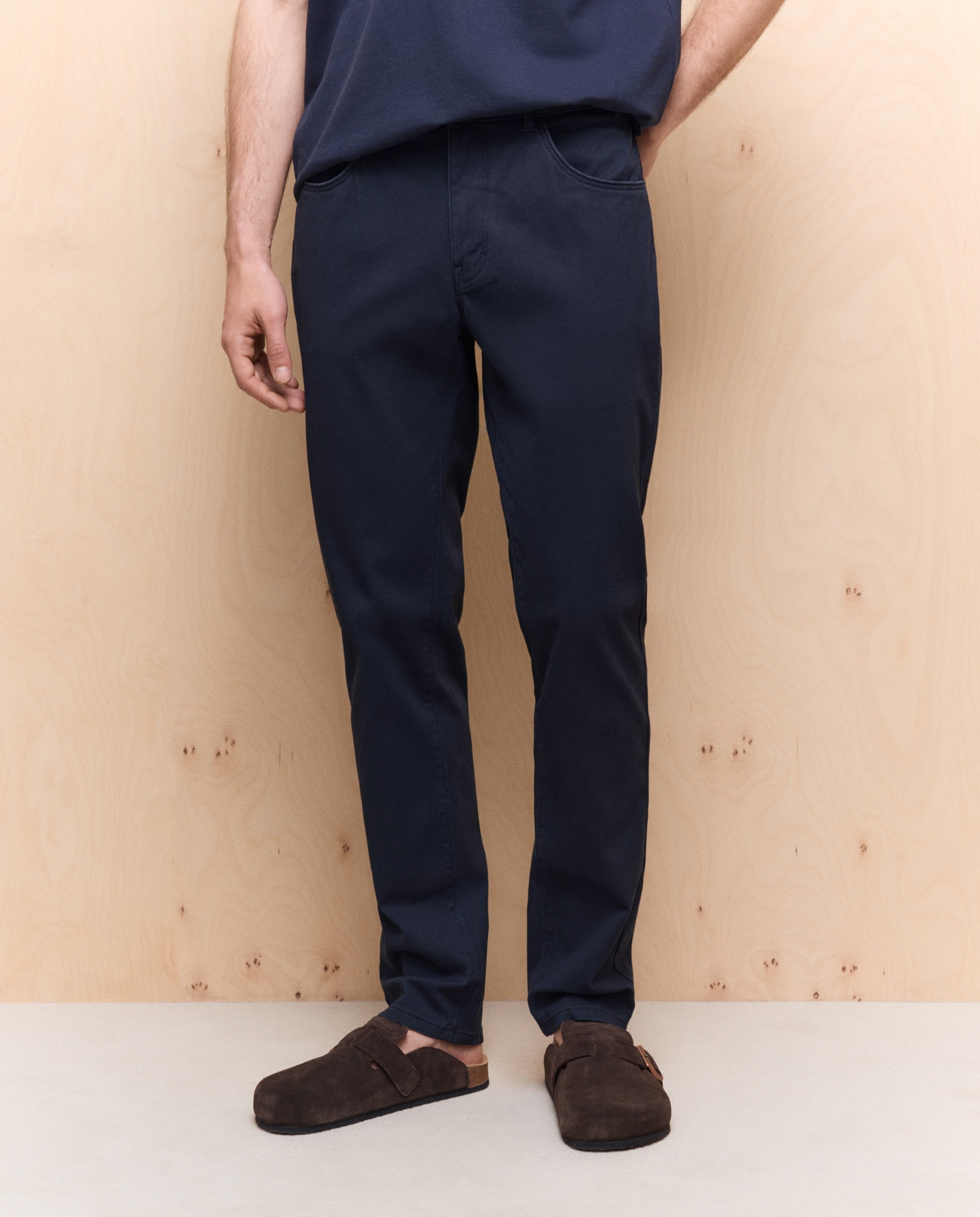 Imagen 2 de Pantalón stretch cinco bolsillos slim de hombre - Easy Wear - Azul marino Azul marino