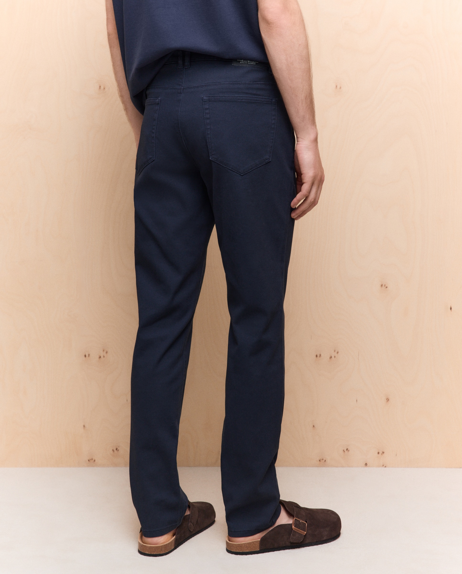 Imagen 3 de Pantalón stretch cinco bolsillos slim de hombre - Easy Wear - Azul marino Azul marino