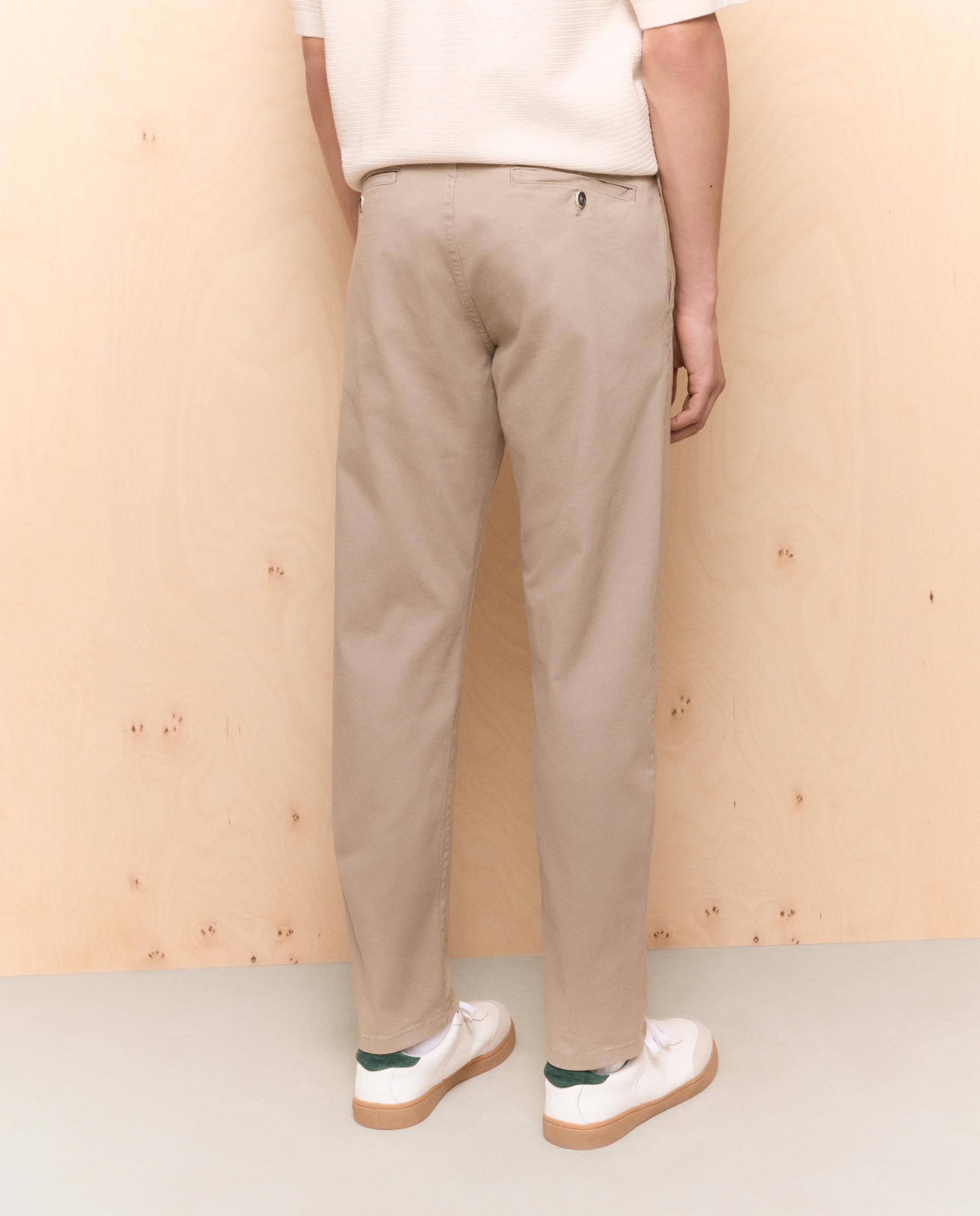 Chino de hombre slim stretch - Easy Wear - Visón claro Visón claro-3