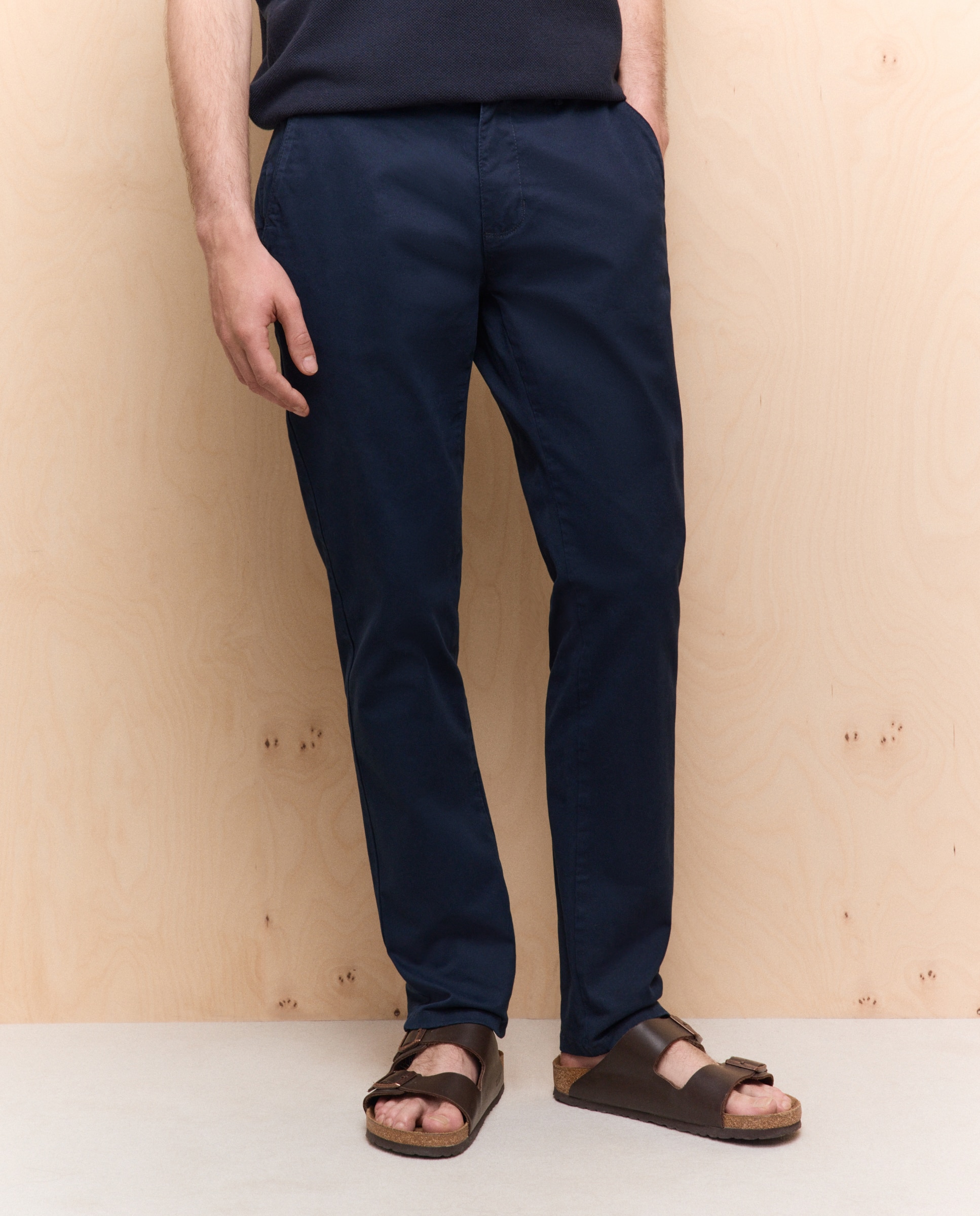 Chino de hombre slim stretch - Easy Wear - Azul marino Azul marino-2