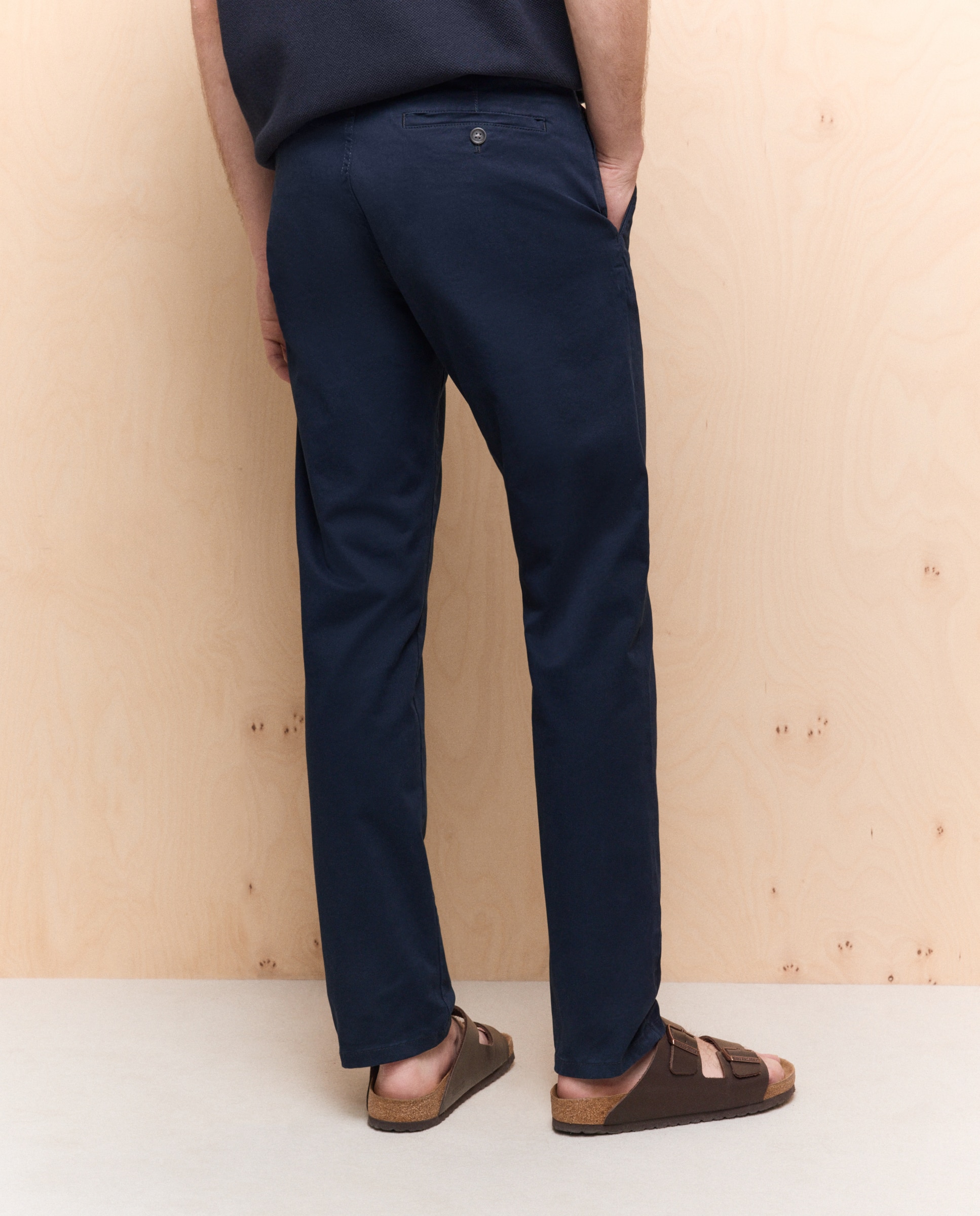 Chino de hombre slim stretch - Easy Wear - Azul marino Azul marino-3
