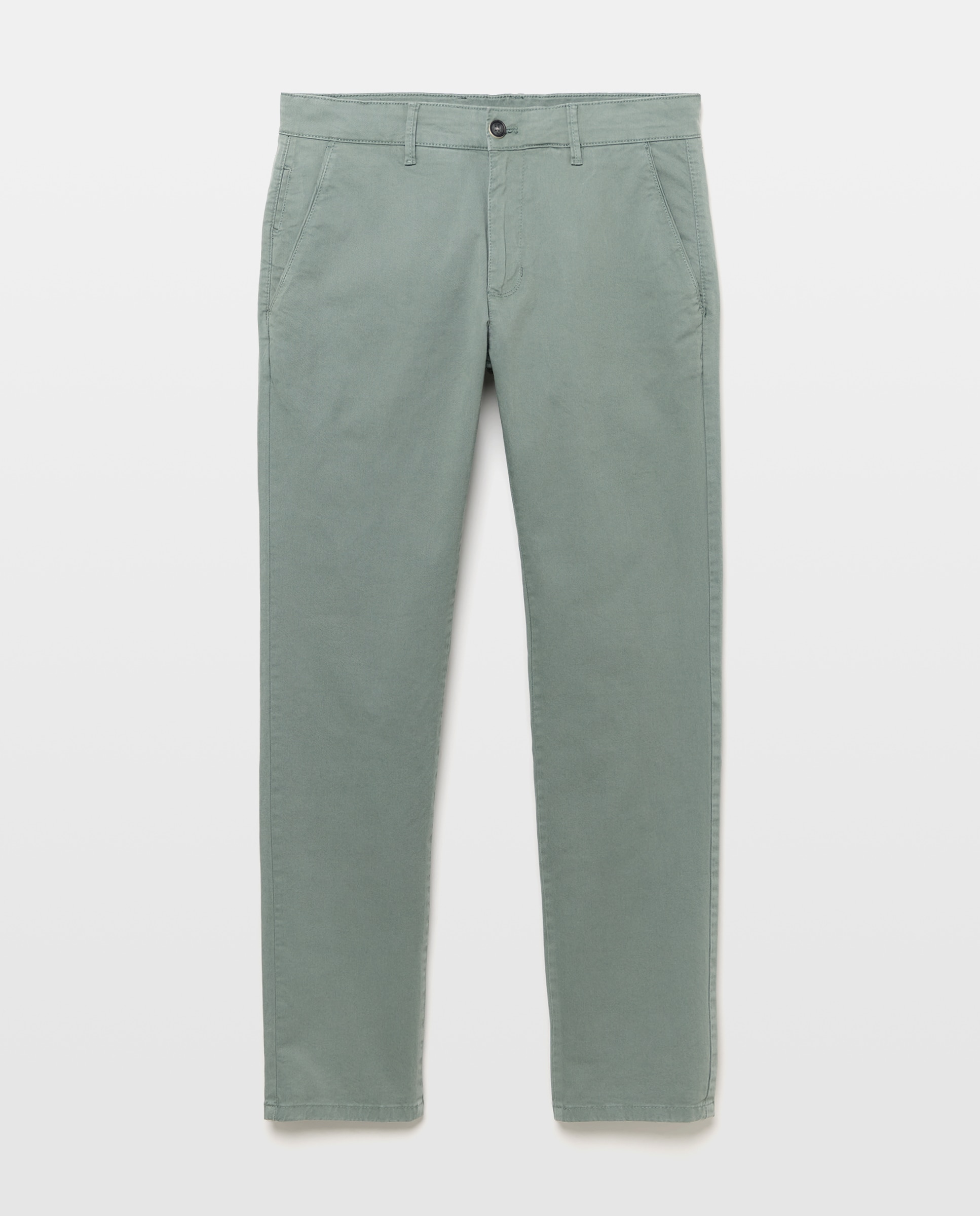 Chino de hombre slim stretch - Easy Wear - Verde Verde-4