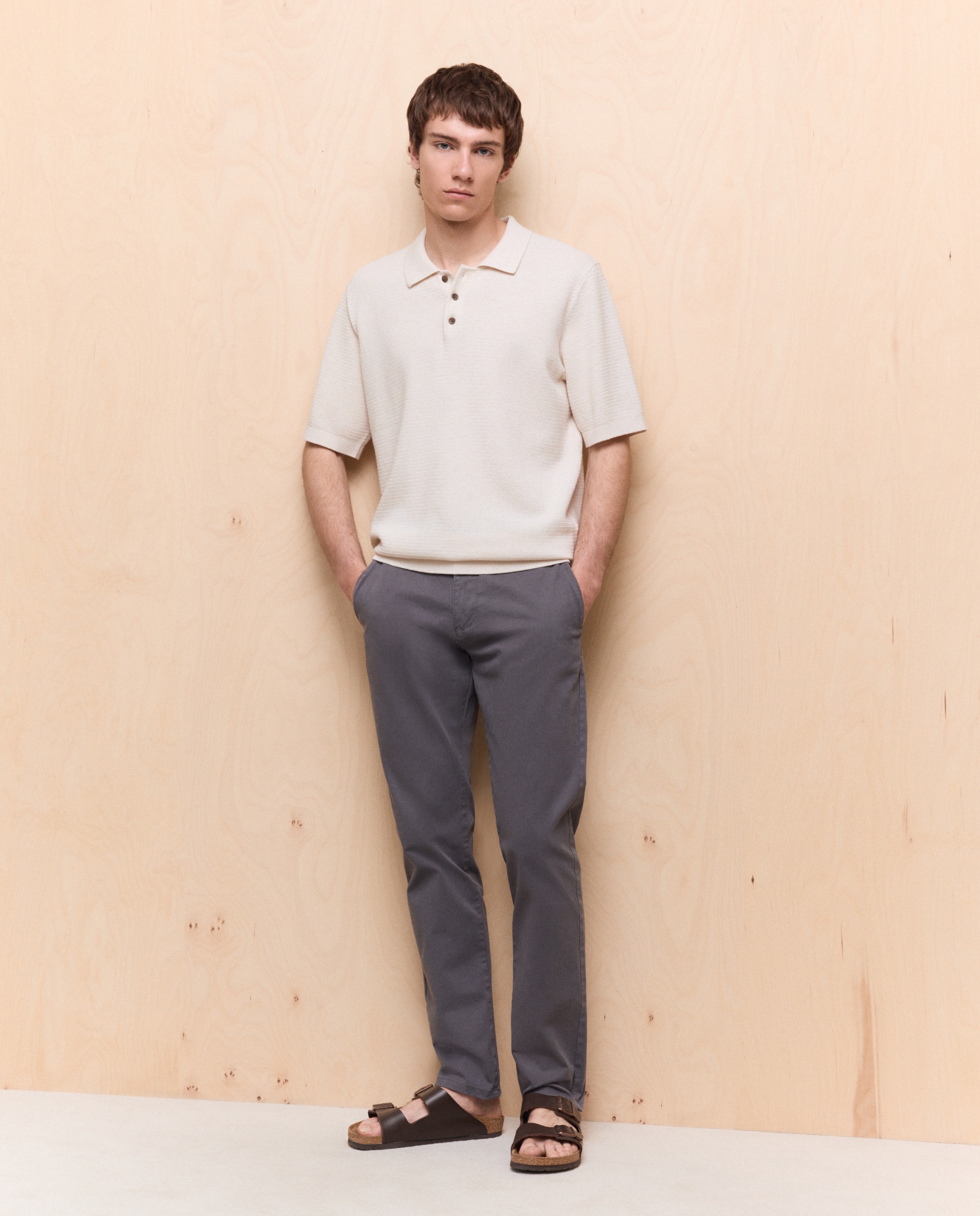 Chino de hombre slim stretch - Easy Wear - 830 Antracita 830 Antracita-1