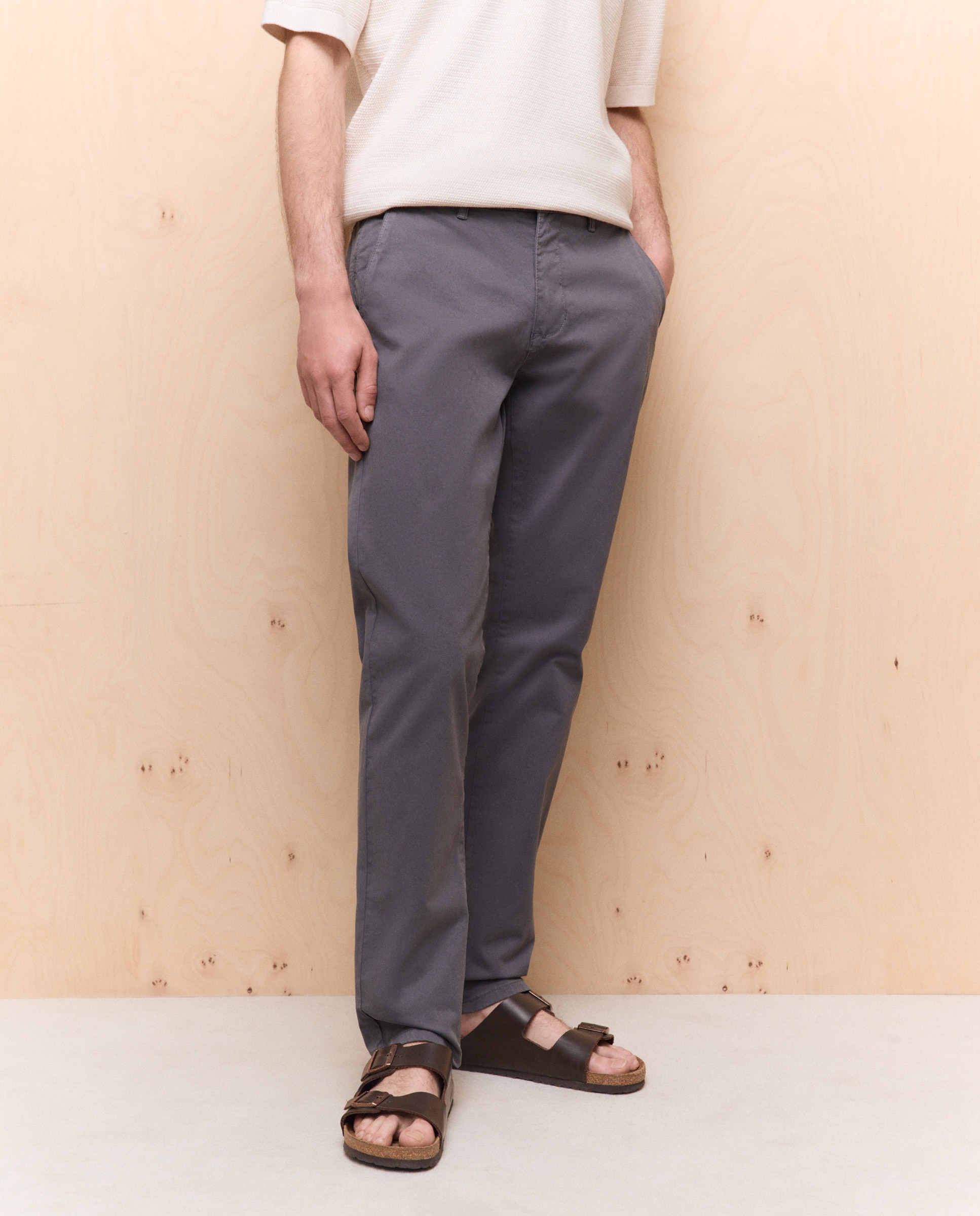 Chino de hombre slim stretch - Easy Wear - 830 Antracita 830 Antracita-2