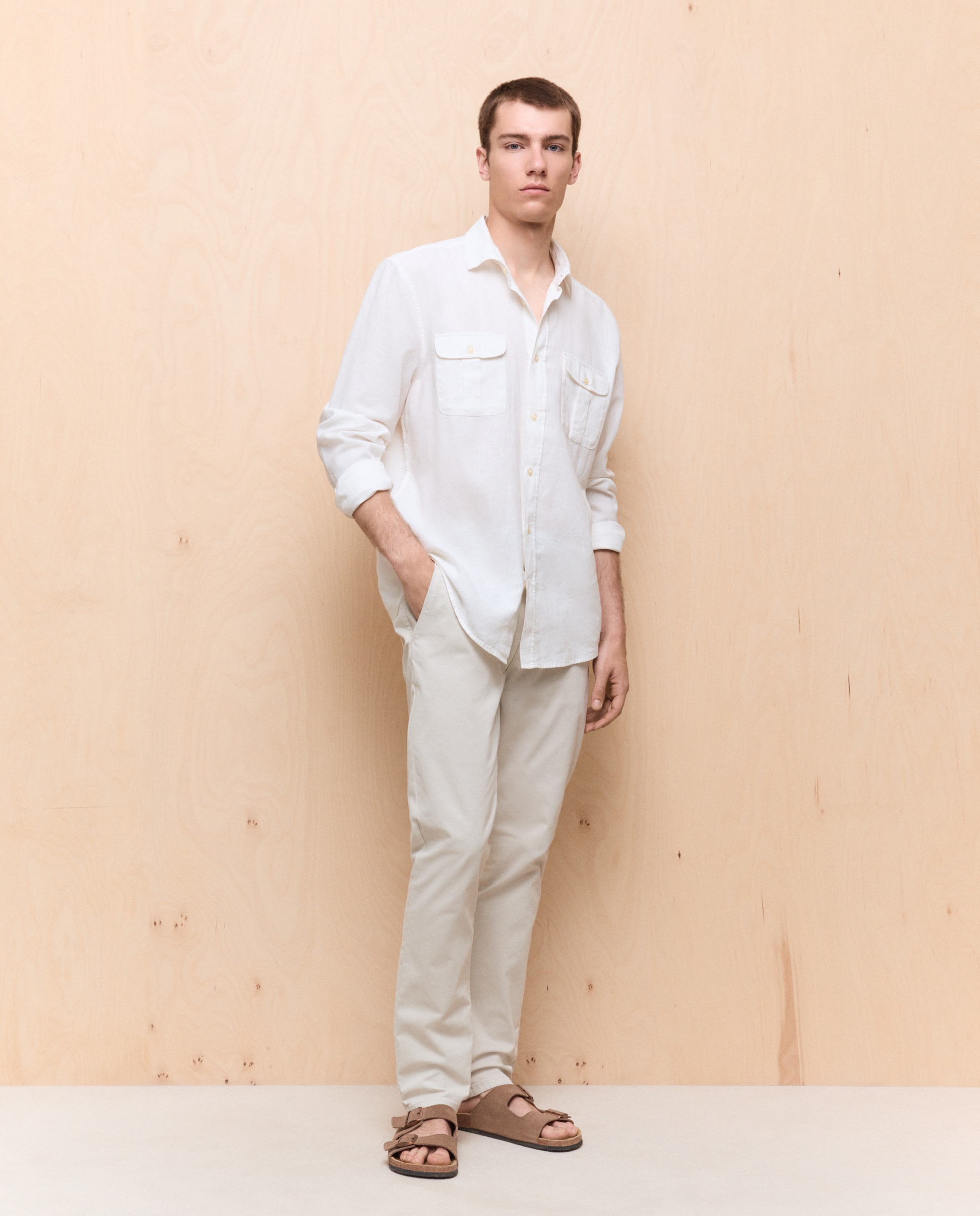 Chino de hombre skinny stretch - Easy Wear - Hielo Hielo-1