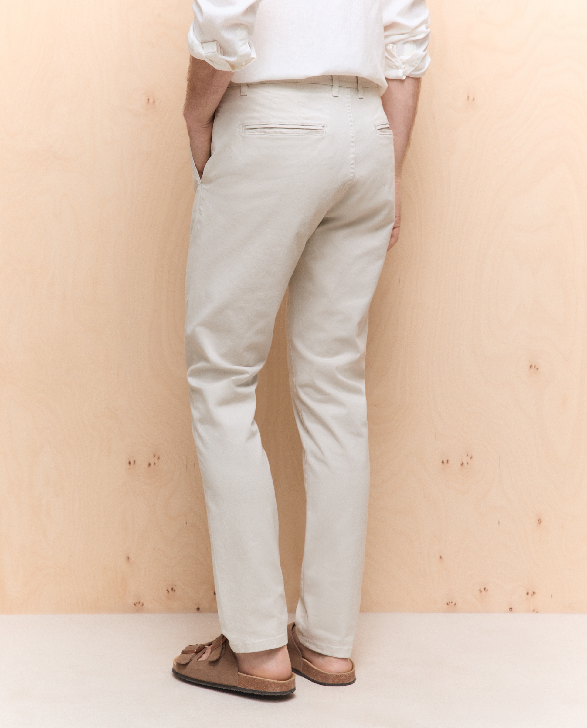 Chino de hombre skinny stretch - Easy Wear - Hielo Hielo-3