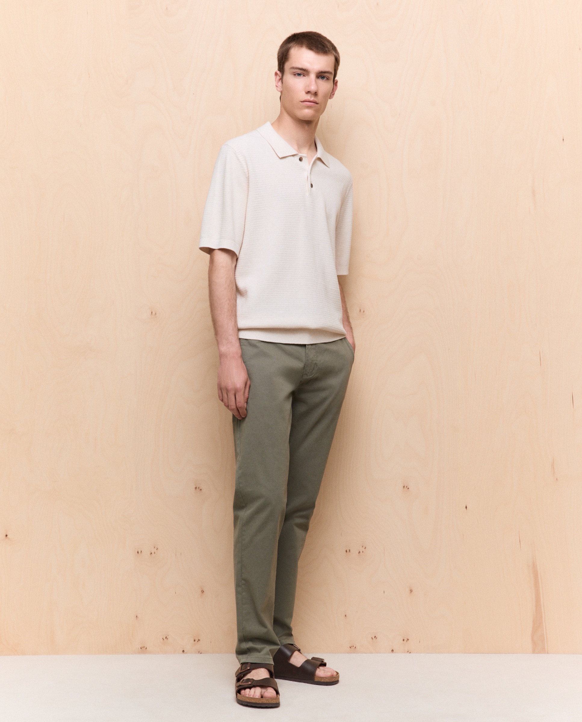 Chino de hombre slim stretch - Easy Wear - 520 Kaki 520 Kaki-1