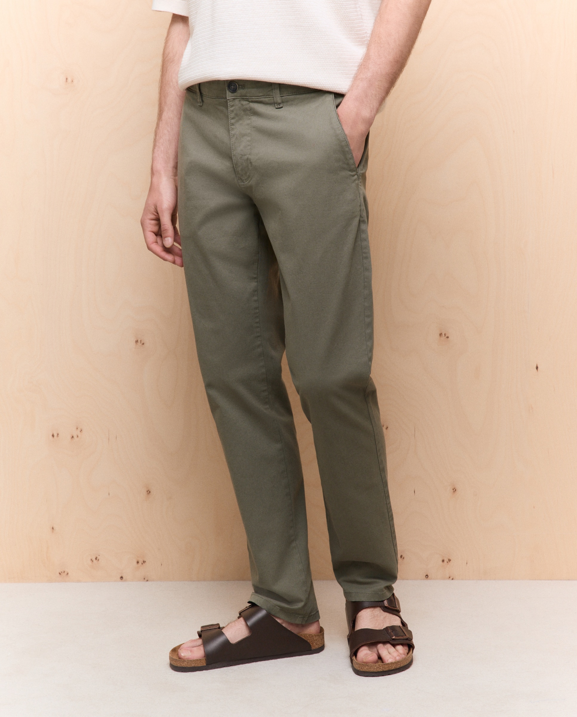 Chino de hombre slim stretch - Easy Wear - 520 Kaki 520 Kaki-2